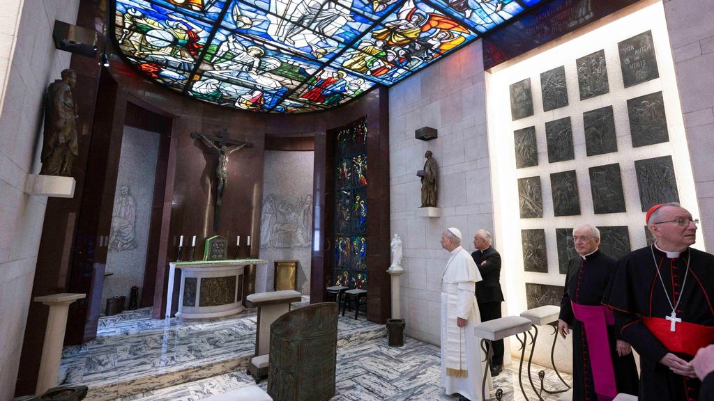 León XIV visita los apartamentos pontificios