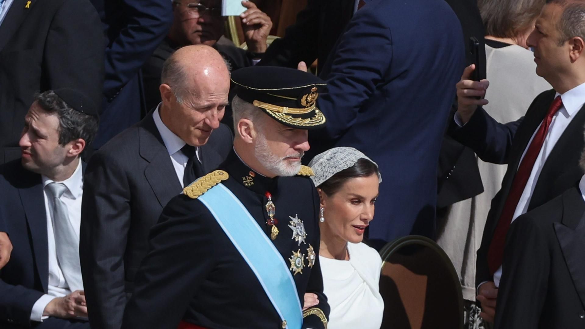 Los reyes en la misa de inicio del pontificado de León XIV