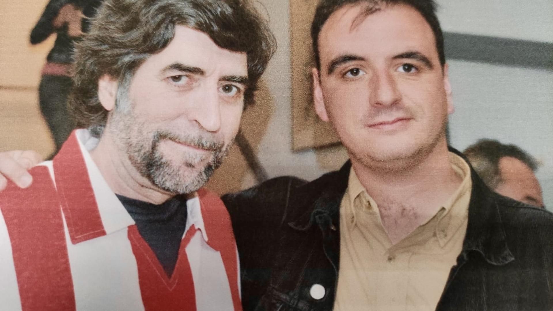 Alberto, con Joaquín Sabina, en el año 2003
