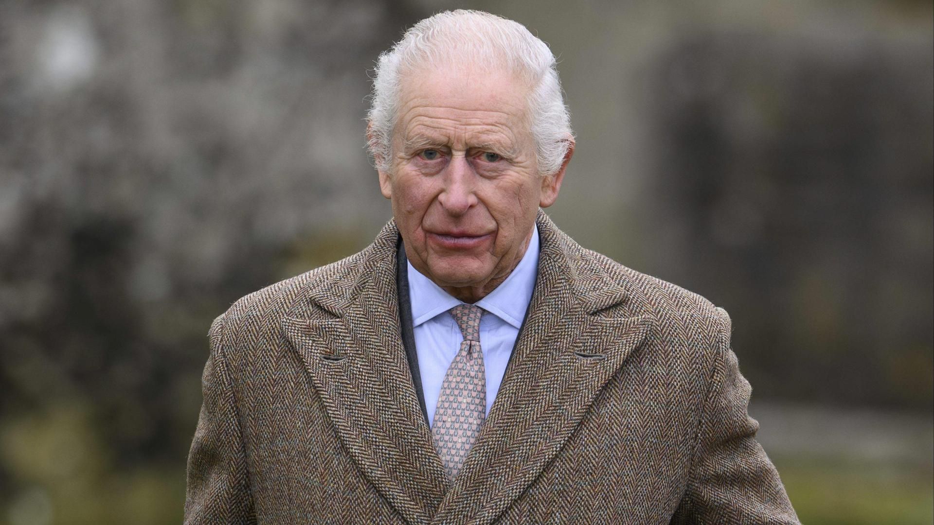 El rey Carlos III en Sandringham.