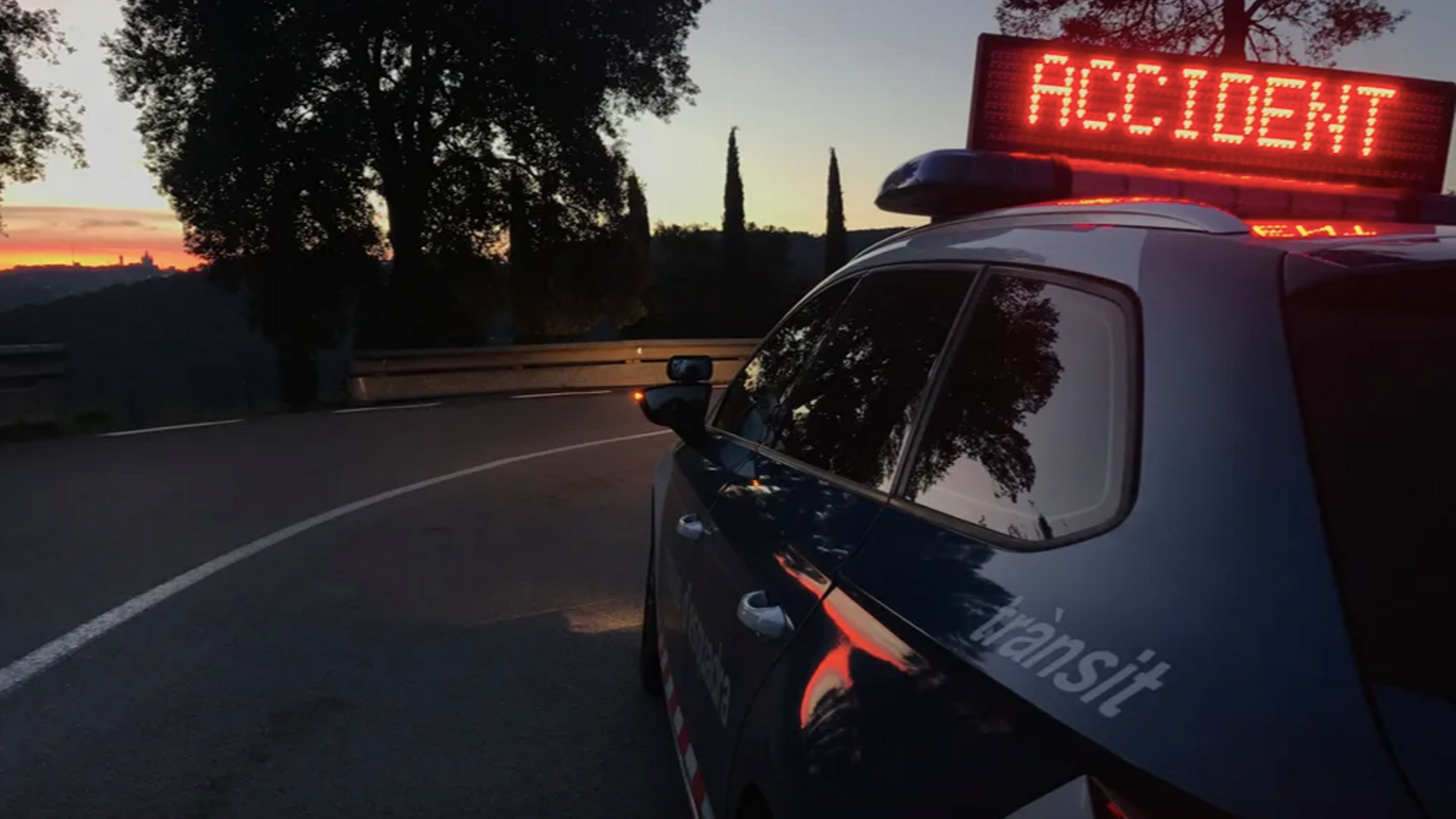Imagen de archivo de coche de Mossos d'Esquadra sobre accidentes