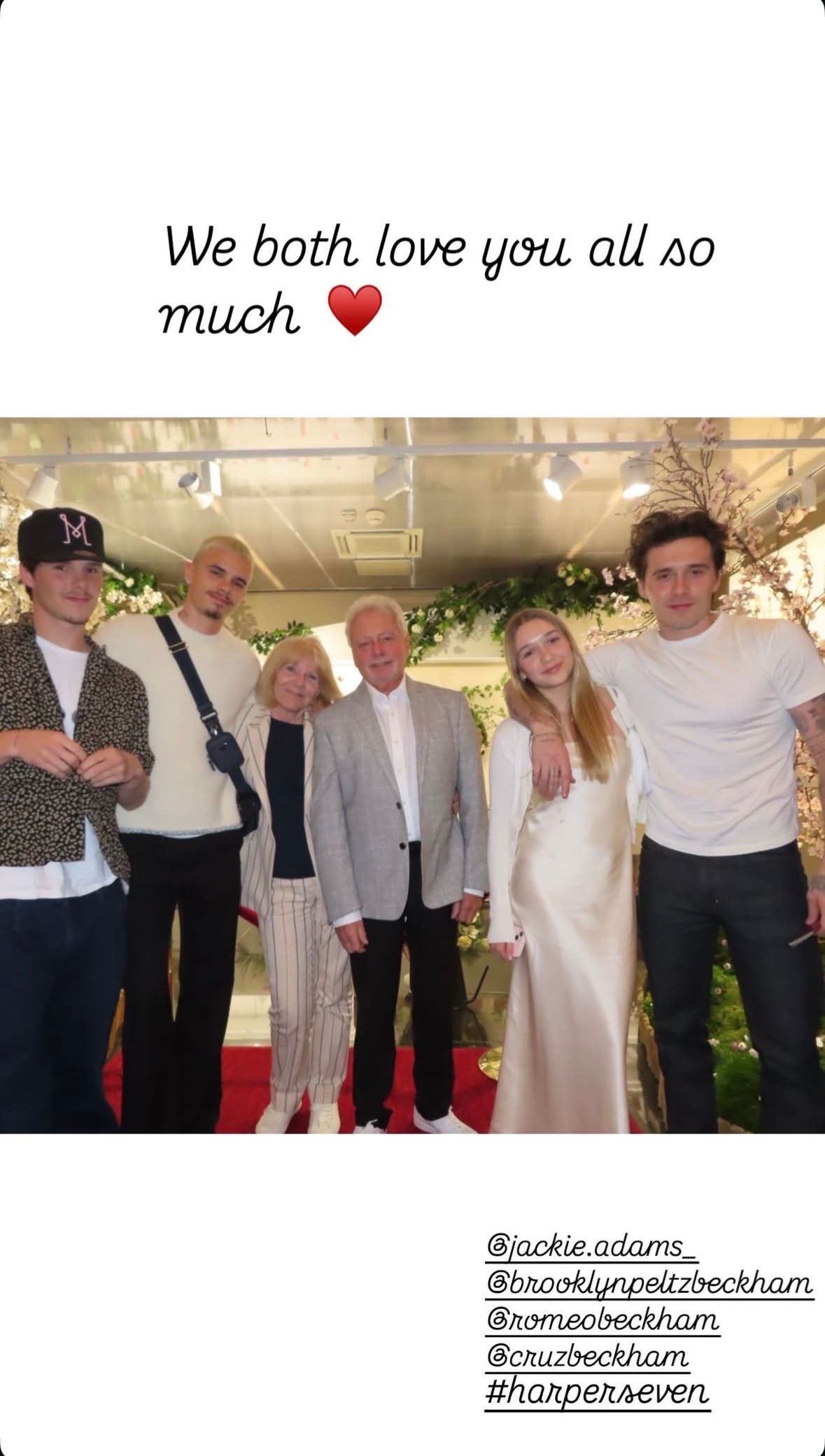 La imagen de Victoria Beckham publicada en Instagram