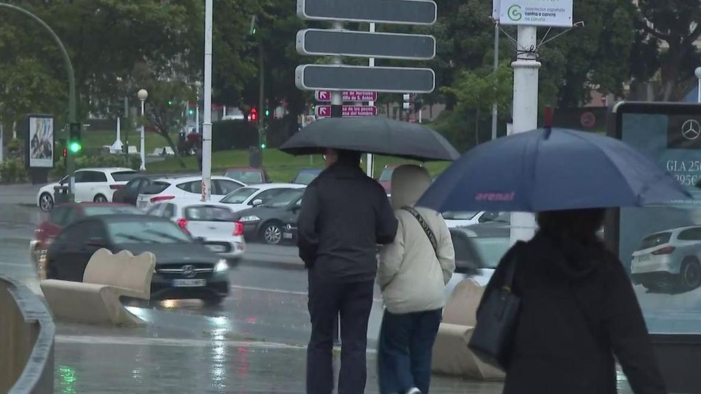 Lluvia, tormentas y granizo este lunes en el norte del país junto a un desplome térmico