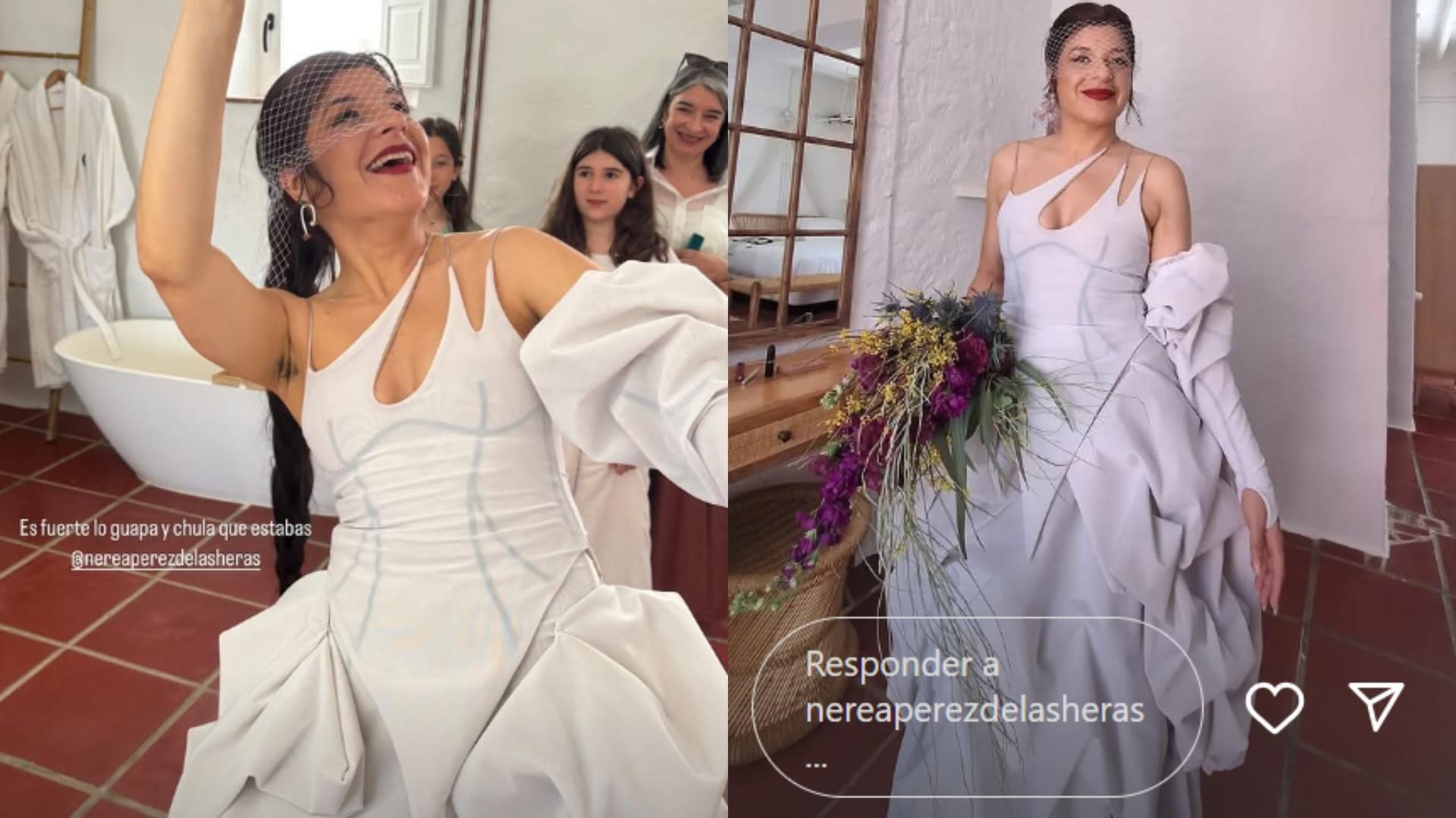 Nerea Pérez de las Heras, en un montaje de fotos