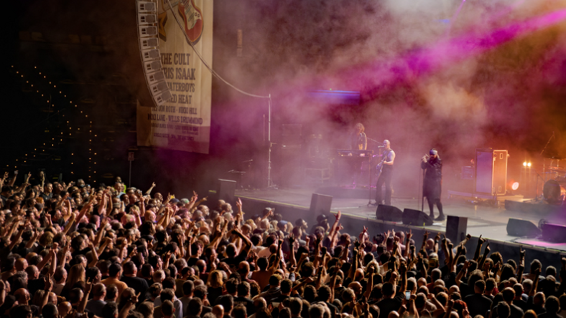 The Cult durante su actuación en el Legends de Bilbao, hace dos años