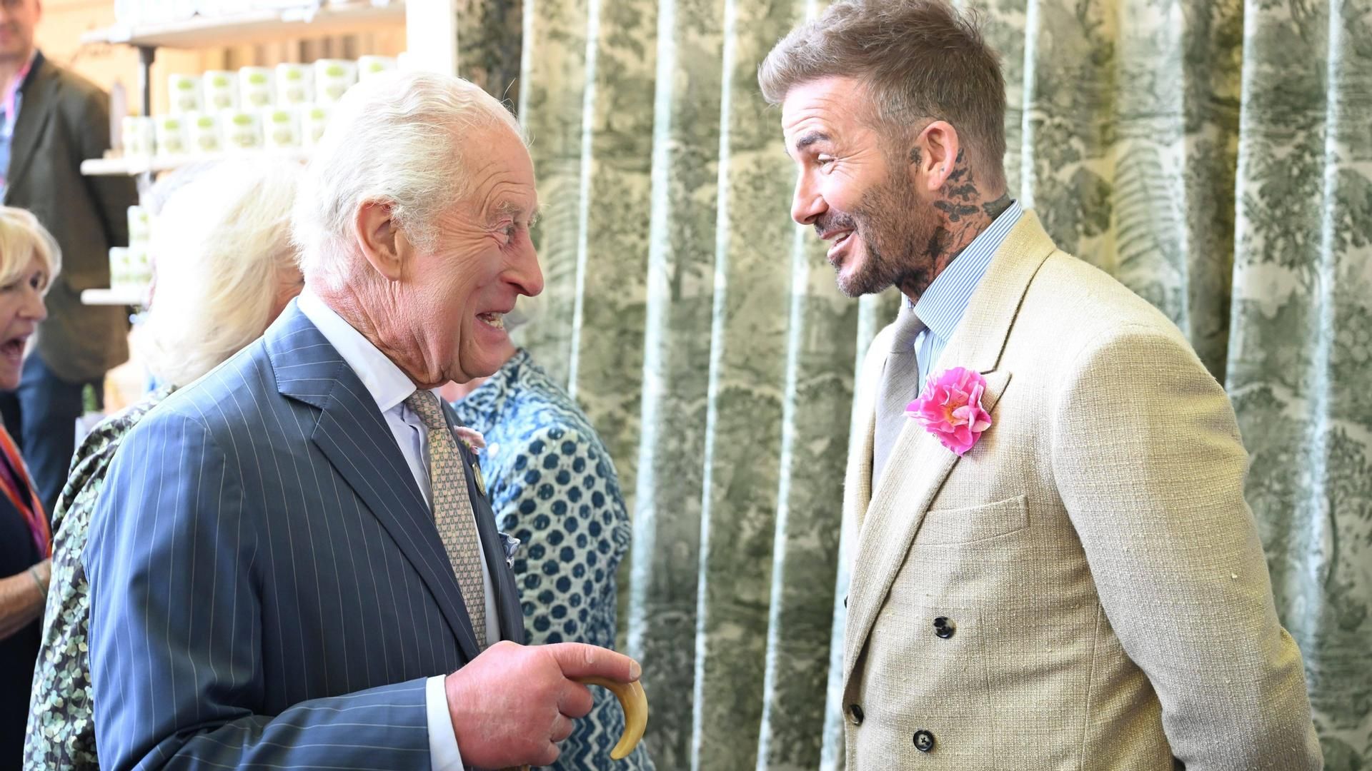 El rey Carlos III y David Beckham el pasado 19 de mayo.