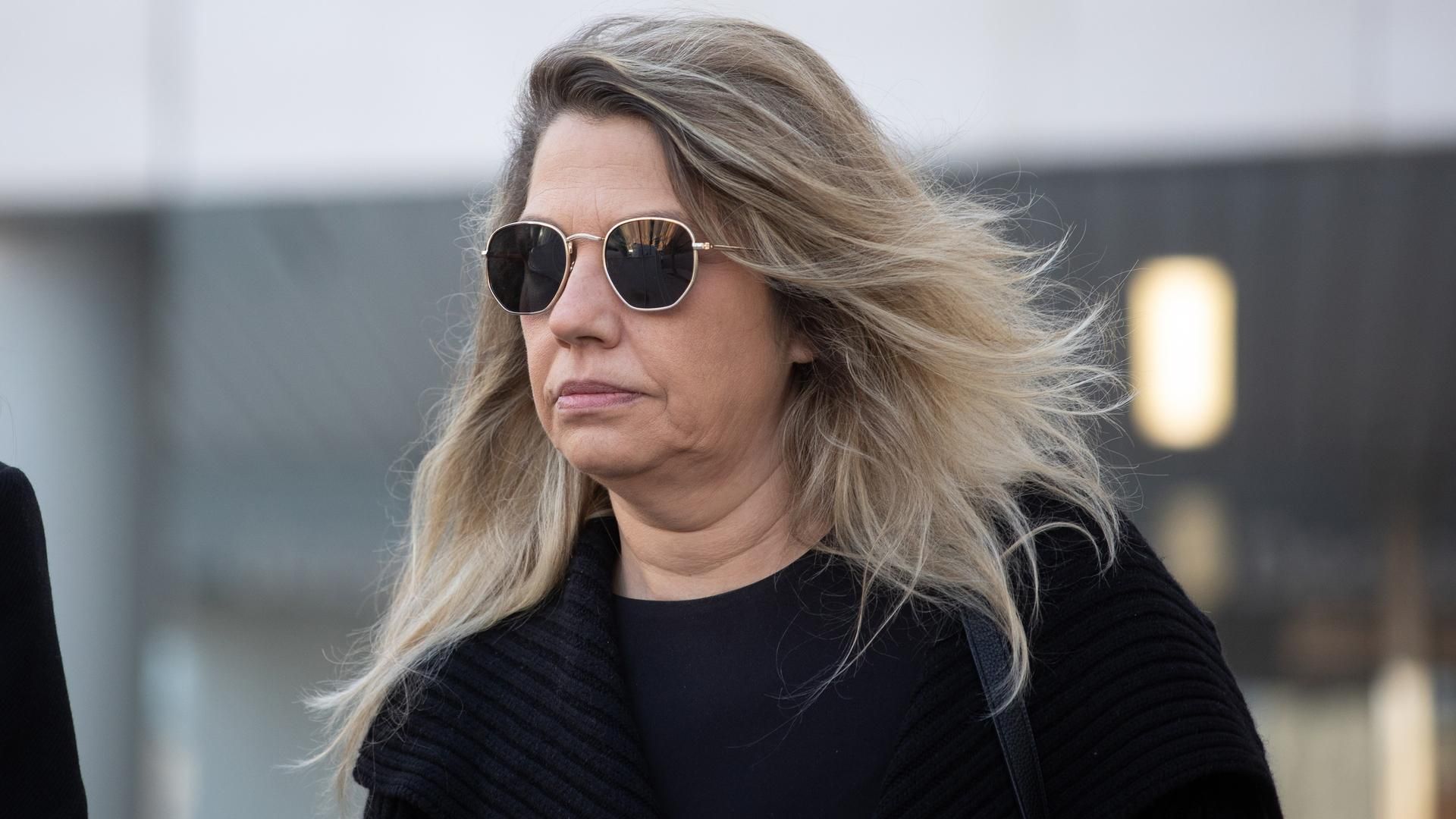 Archivo - La asesora de Begoña Gómez en Moncloa Cristina Álvarez, a su salida de declarar a los juzgados de Plaza de Castilla el pasado febrero.