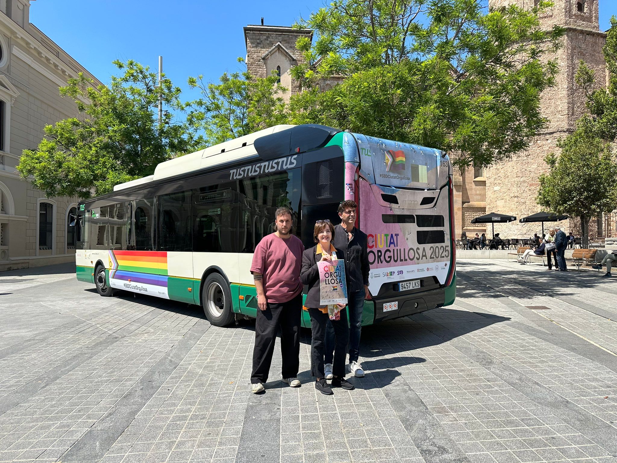 Cartel 'Sabadell ciudad orgullosa'