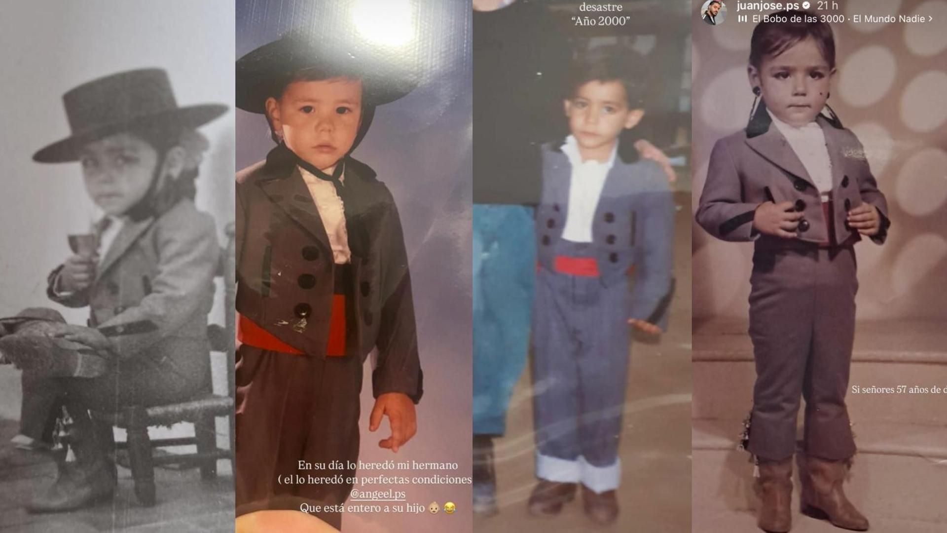 Juan José Peña abre su álbum de fotos familiar y enseña su mayor legado: un traje con 57 años de historia