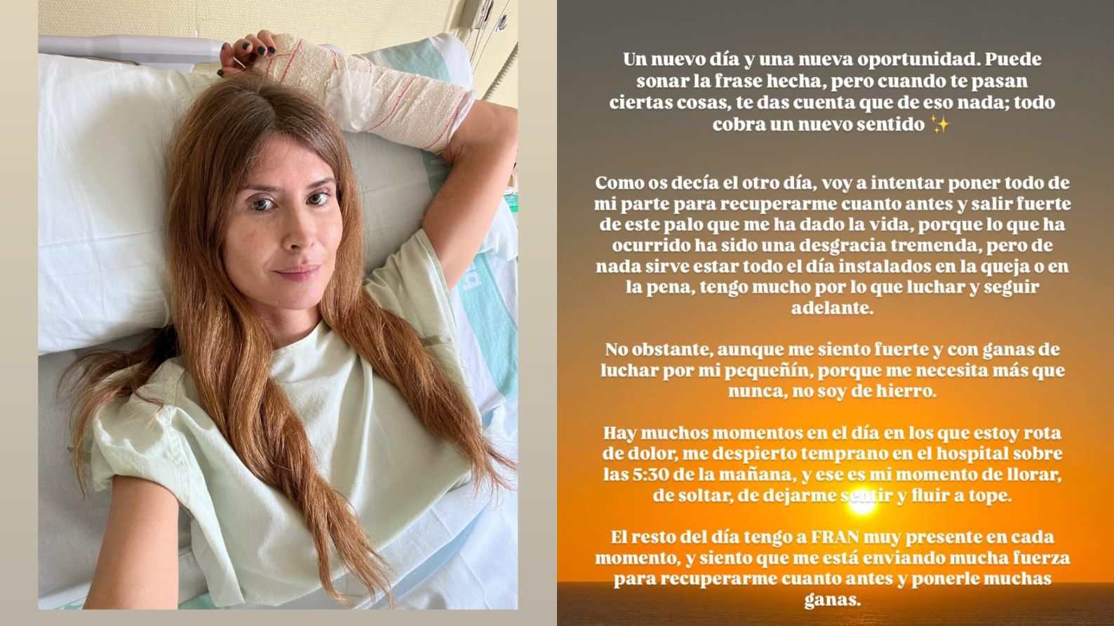 La influencer Rebeca Labara, ingresada en el hospital