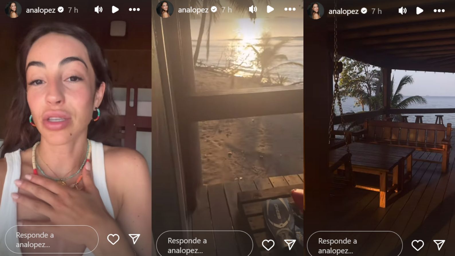 Ana López muestra las vistas desde la caseta y el porche