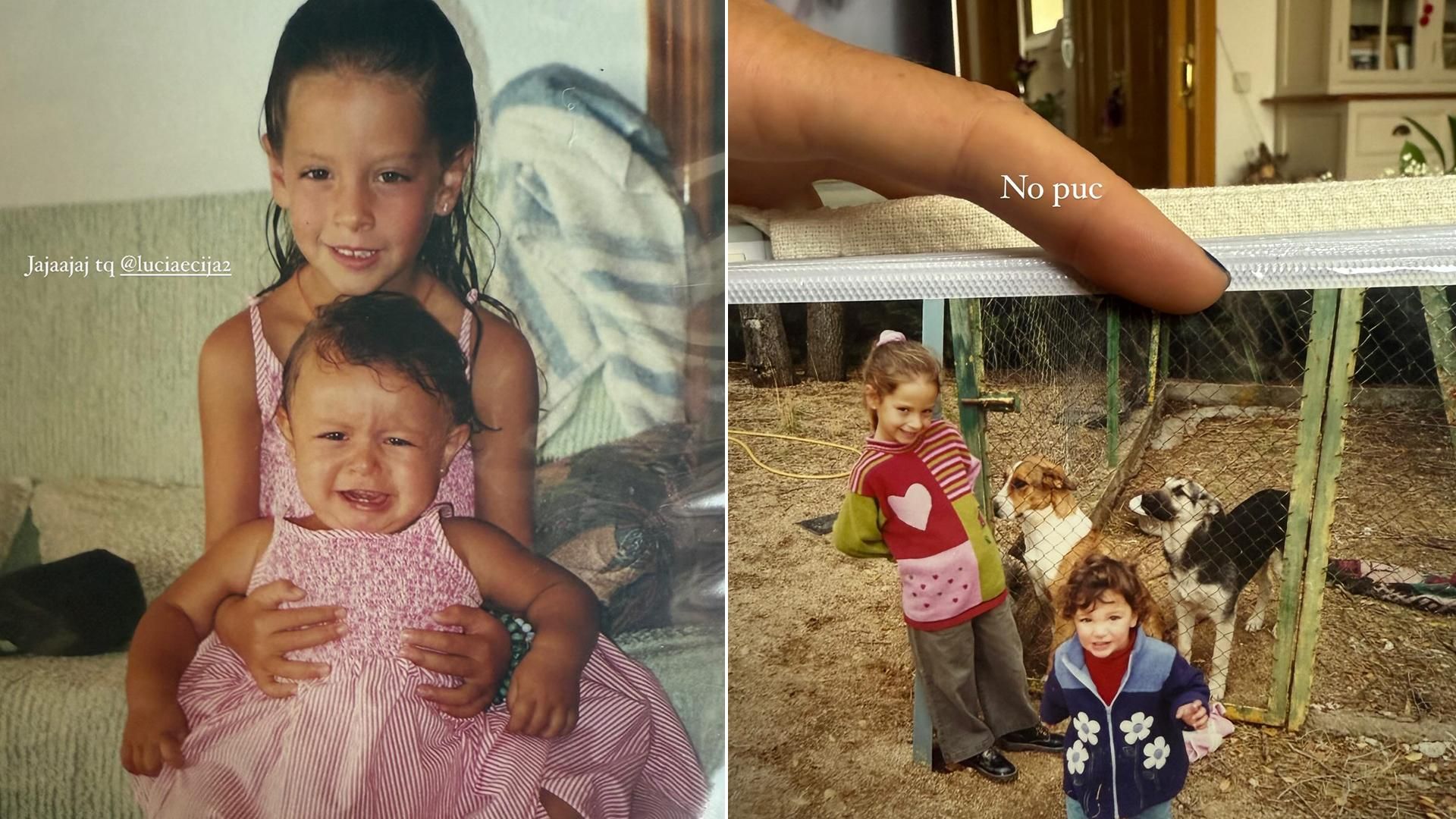 Belén Écija recupera varias fotos de su infancia