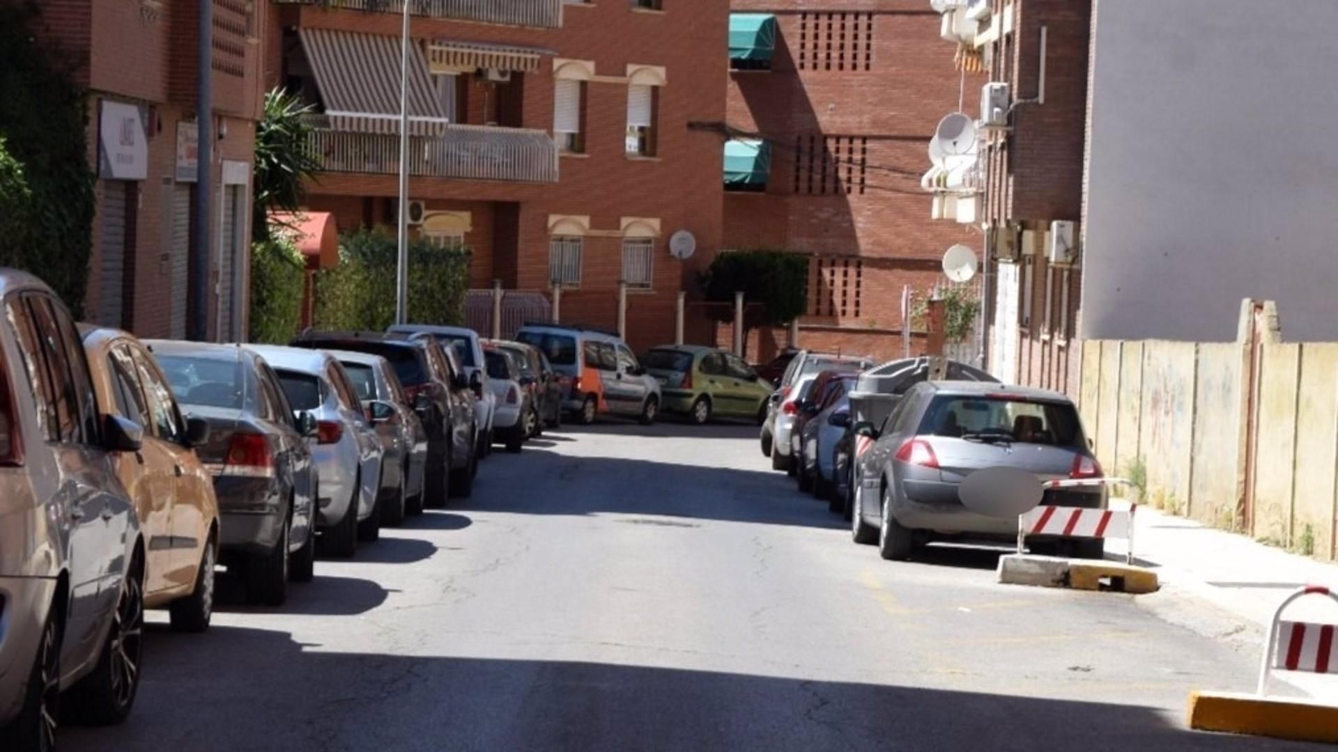 Calle Pintor El Greco, donde estaba estacionado el vehículo Calle Pintor El Greco, donde estaba estacionado el vehículo