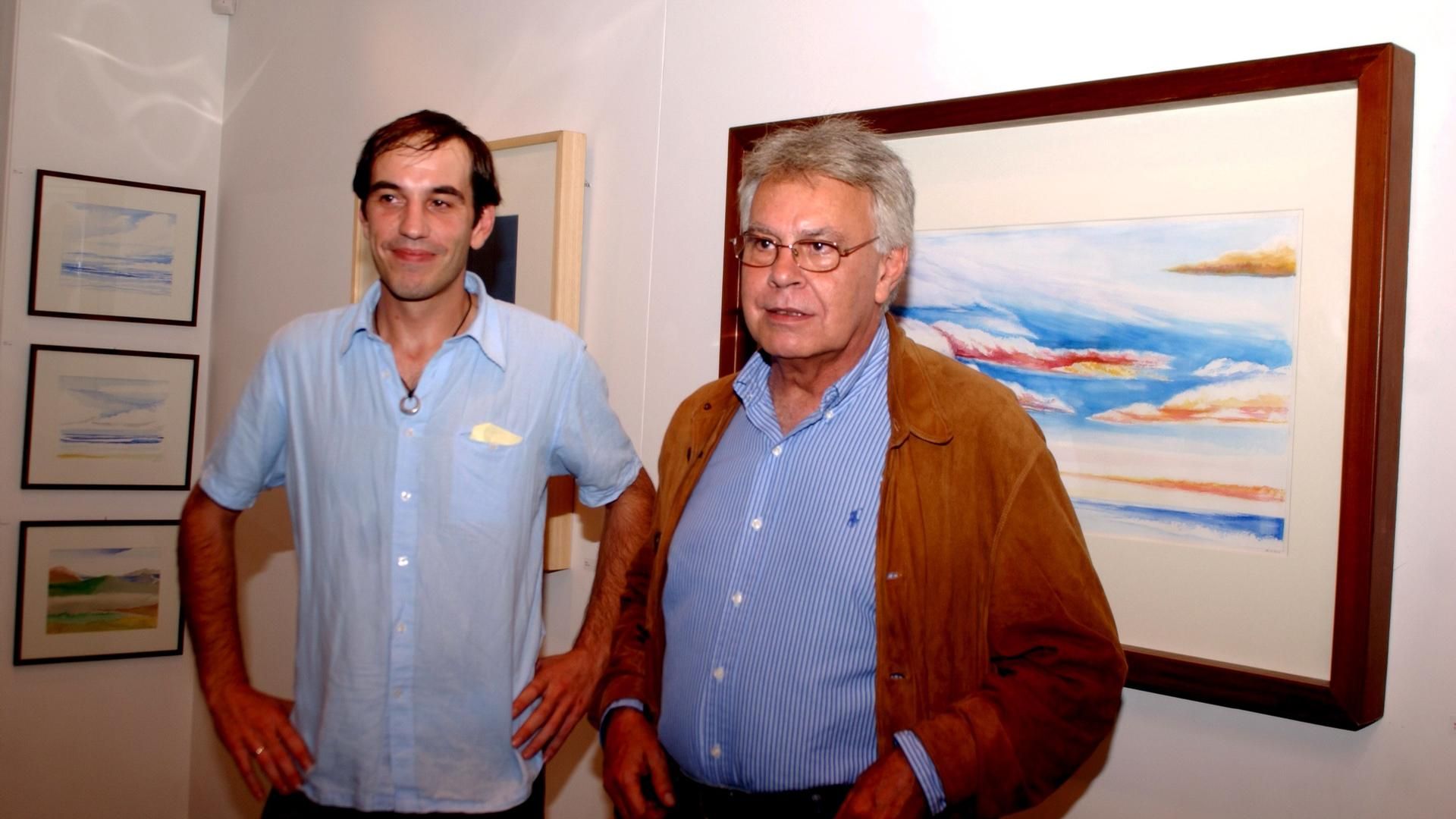 Felipe González y su hijo