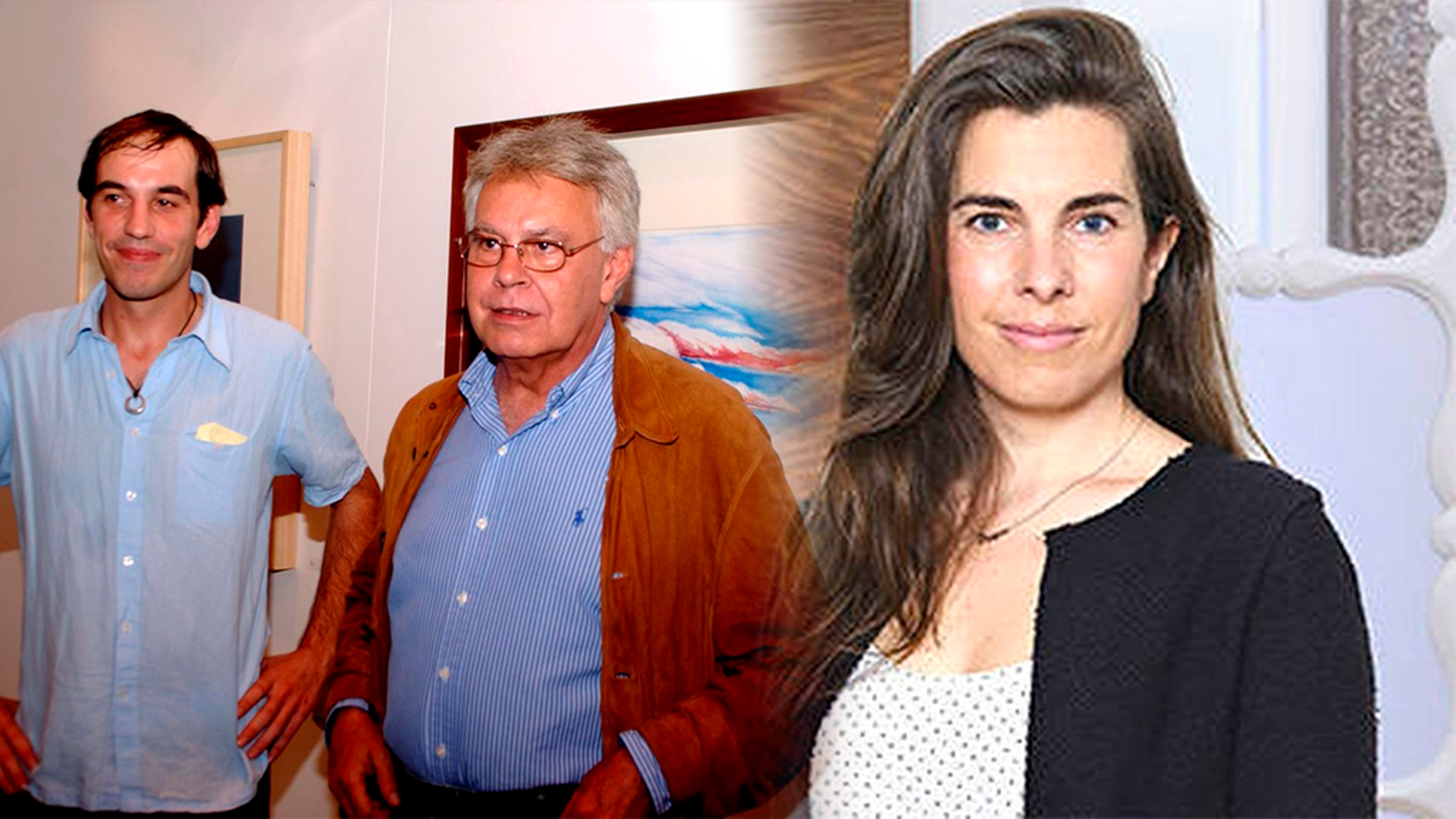 Felipe González y sus hijos Felipe González y sus hijos