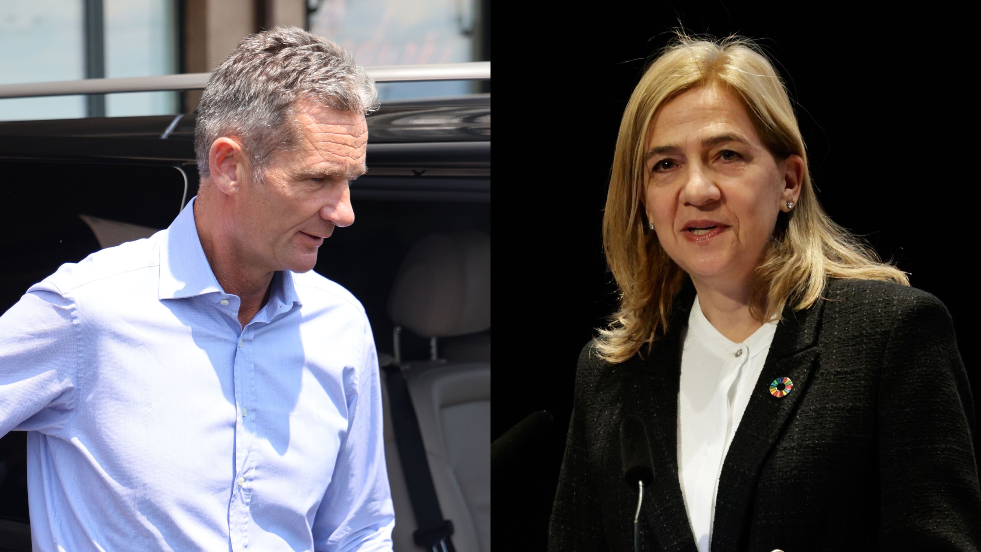 Iñaki Urdangarin y la infanta Cristina, en un montaje de fotos Iñaki Urdangarin y la infanta Cristina, en un montaje de fotos