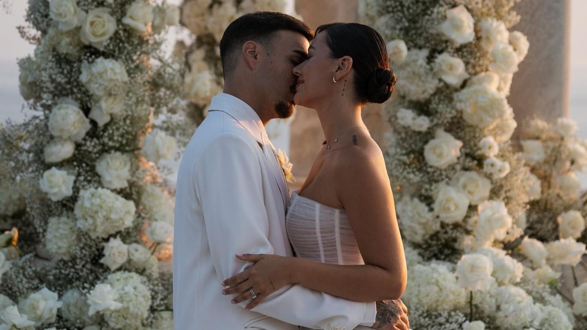 Nicole Betancur y Reels B, en su boda Nicole Betancur y Reels B, en su boda