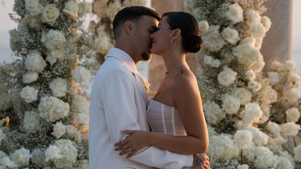 Nicole Betancur y Reels B, en su boda