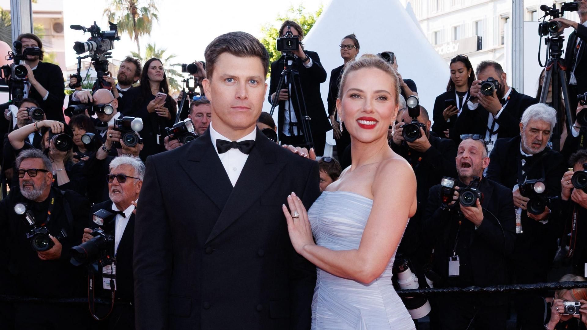 Scarlett y su marido en Cannes Scarlett y su marido en Cannes