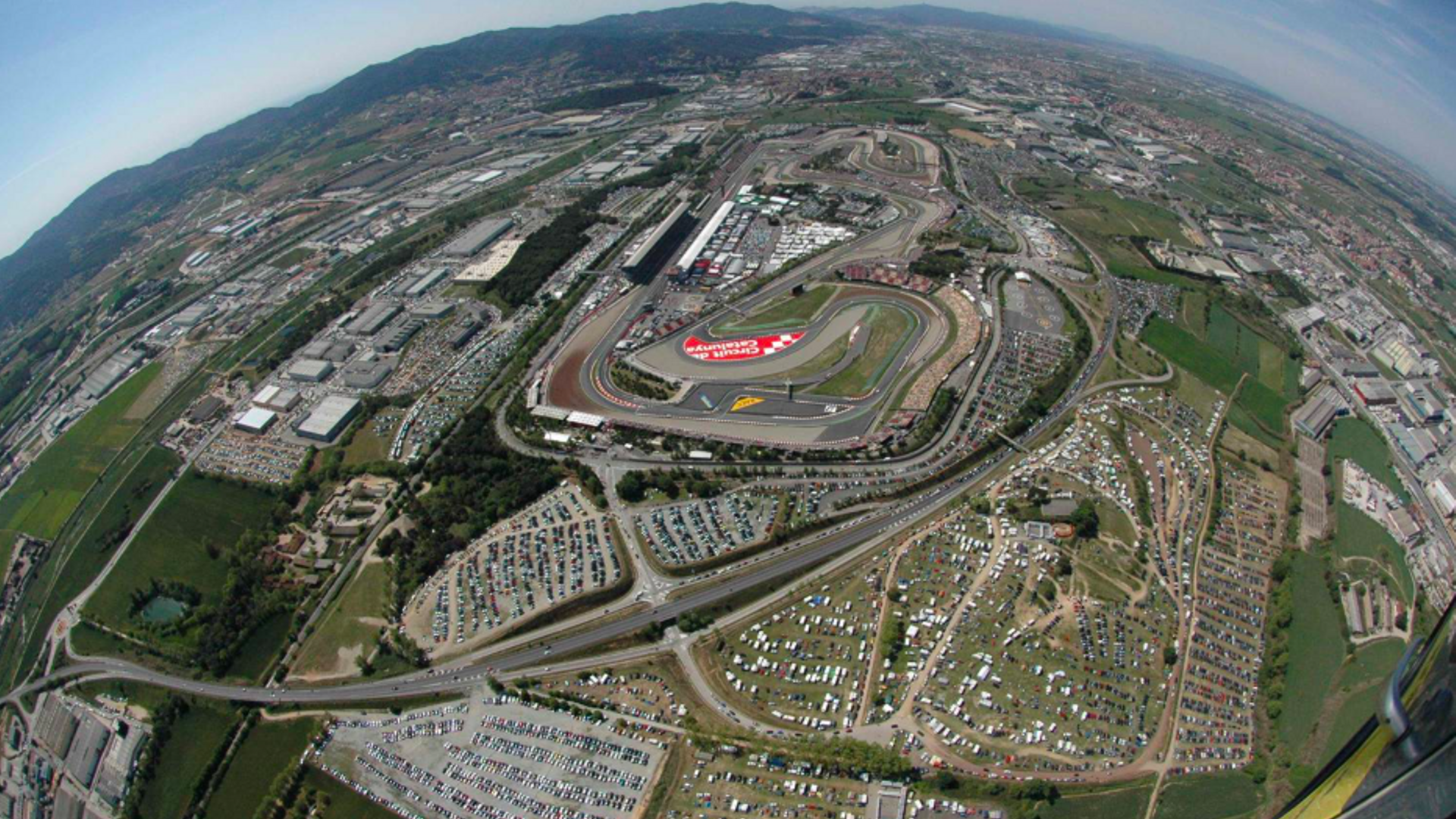 Vista aérea del Circuit de Barcelona-Catalunya de Montmeló
