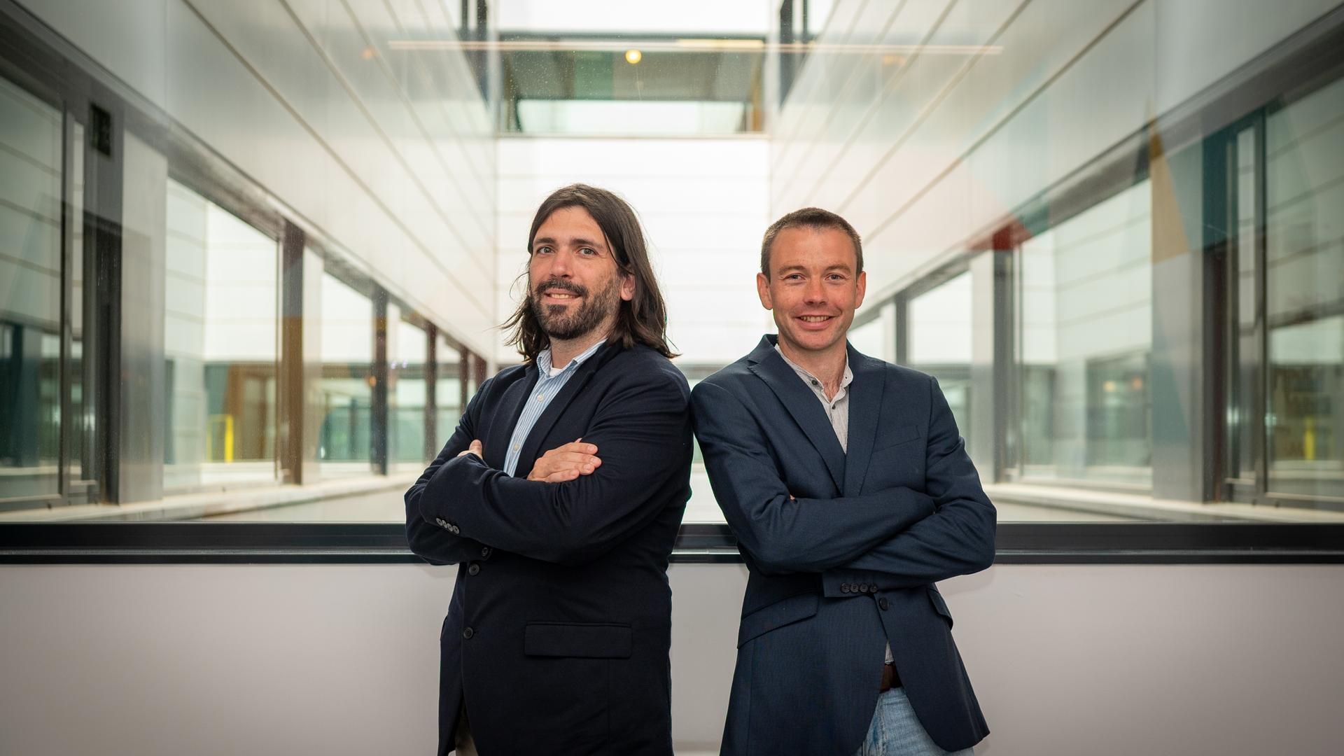 Alejo Rodríguez-Fraticelli y Lars Velten, del Instituto de Investigación Biomédica y el Centro de Regulación Genómica Alejo Rodríguez-Fraticelli y Lars Velten, del Instituto de Investigación Biomédica y el Centro de Regulación Genómica