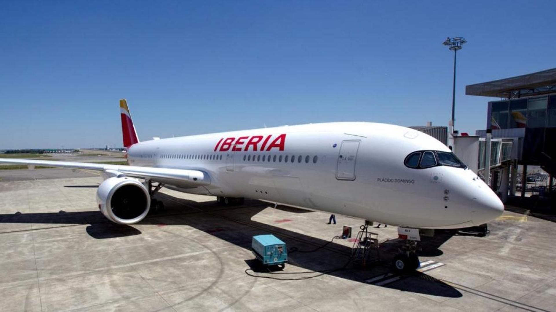 Avión Airbus A350 de la flota de Iberia