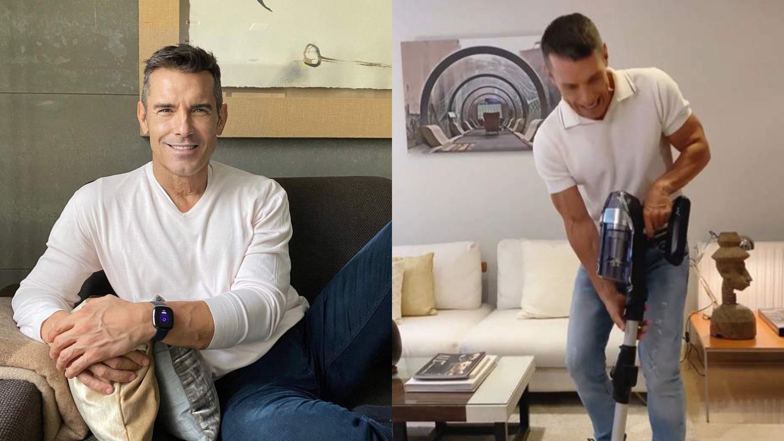 El salón de la casa de Jesús Vázquez