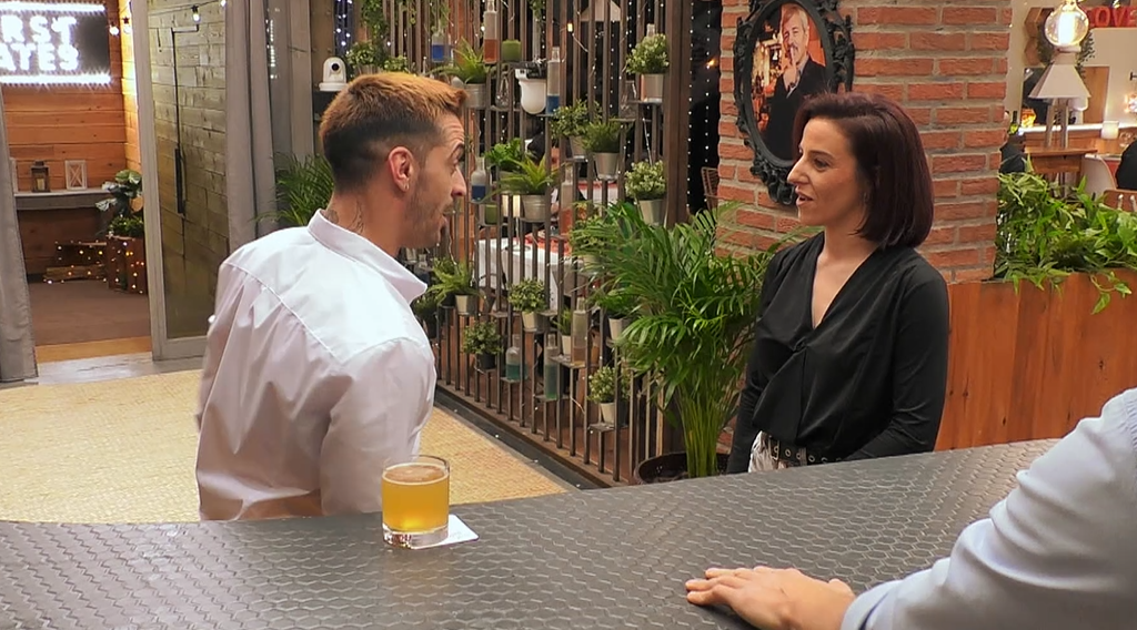 Juan y Melody durante su paso por 'First Dates'
