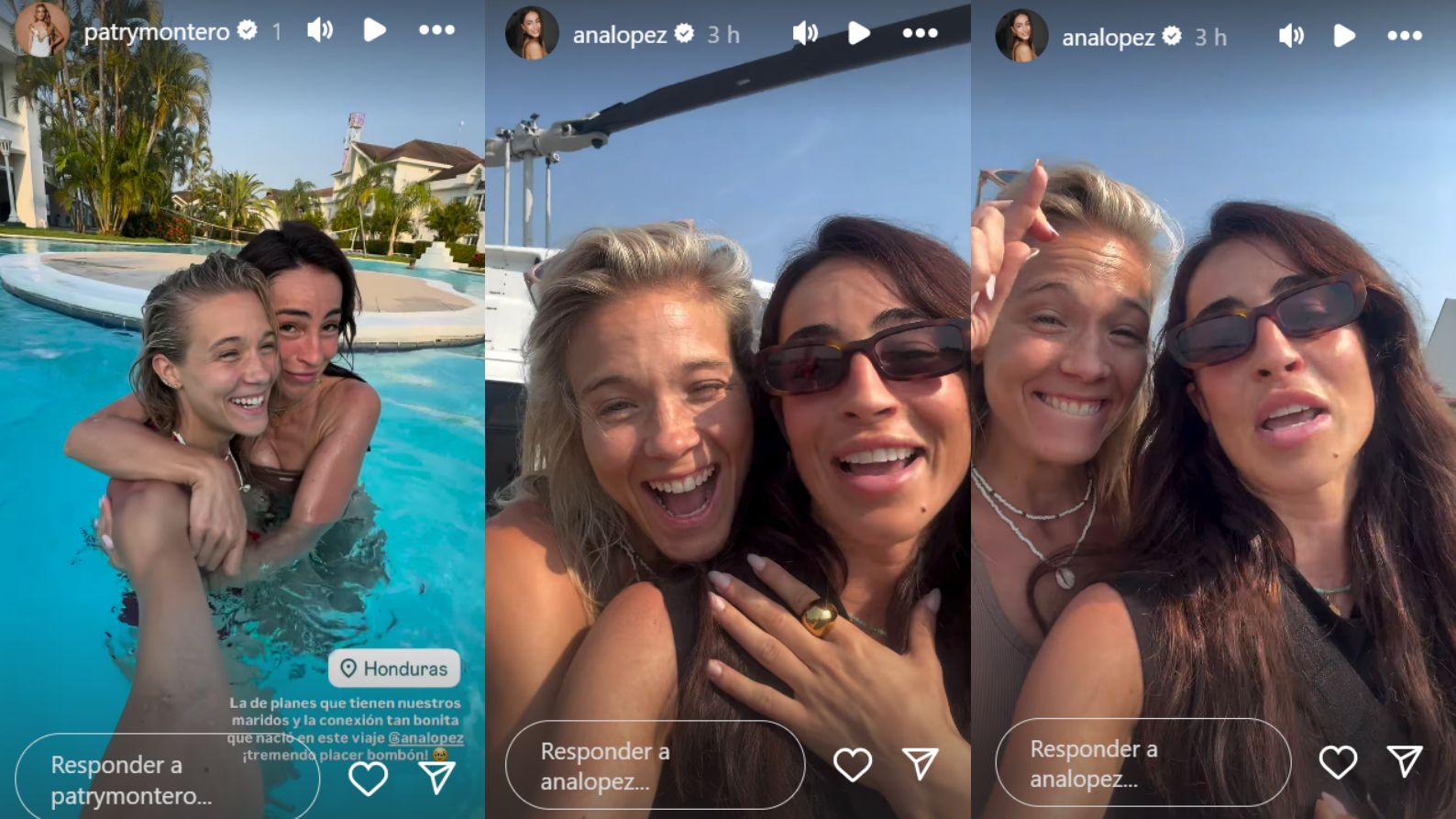 Patry Montero y Ana López se han hecho amigas en Honduras