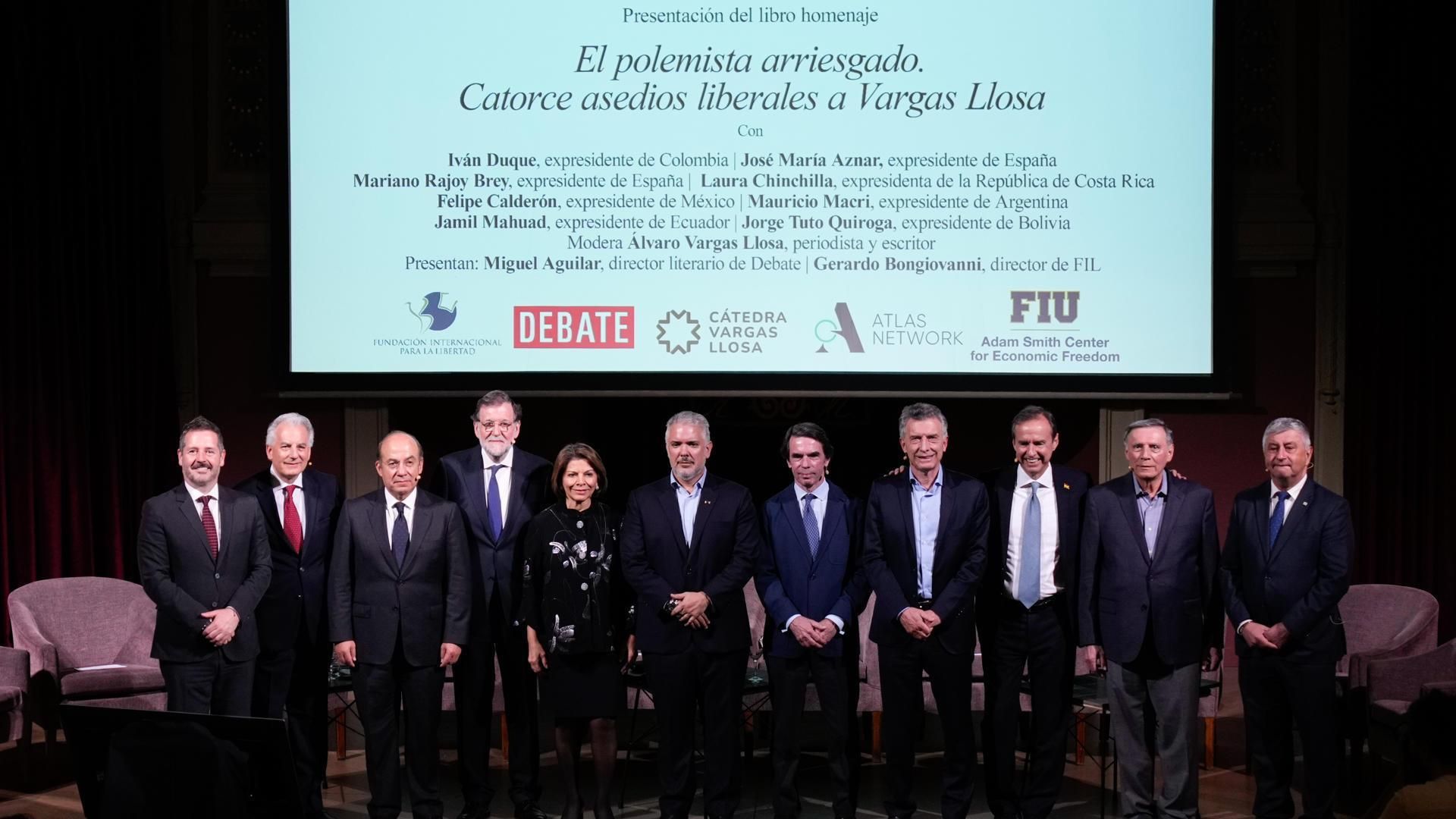 Presentación del libro homenaje al escritor y expolítico Mario Vargas Llosa