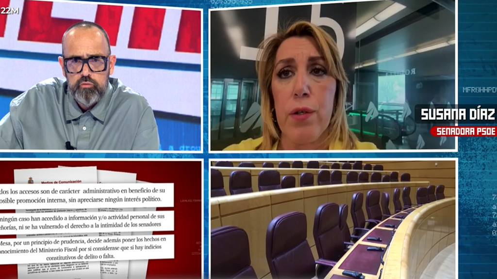 Susana Díaz se pronuncia sobre el hackeo que ha sufrido el Senado: ''Tienen que aclararlo porque la imagen que trasladamos no es positiva''