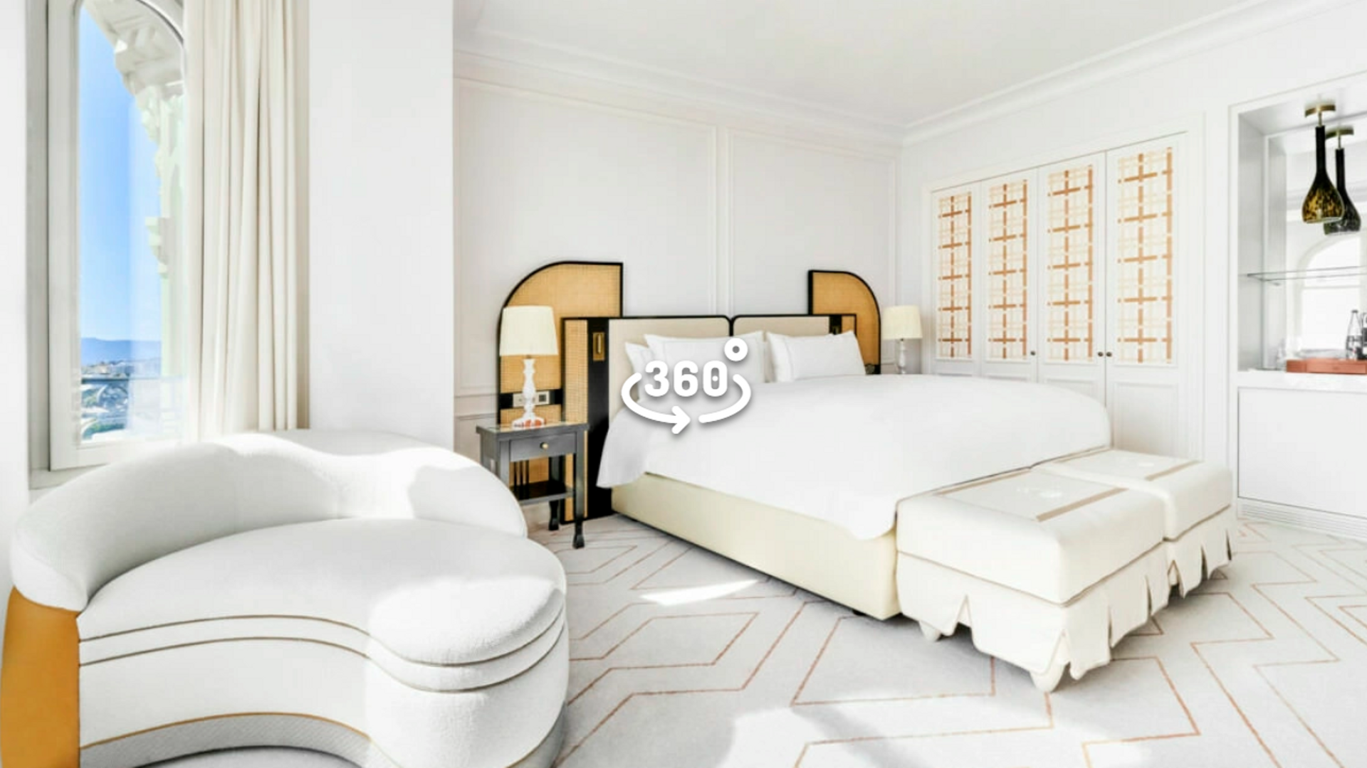 Vista de una habitación premium del hotel Carlton Cannes