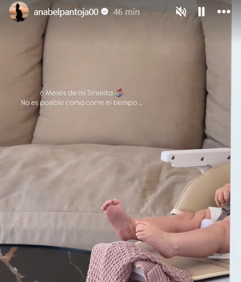 Anabel Pantoja celebra los seis meses de Alma
