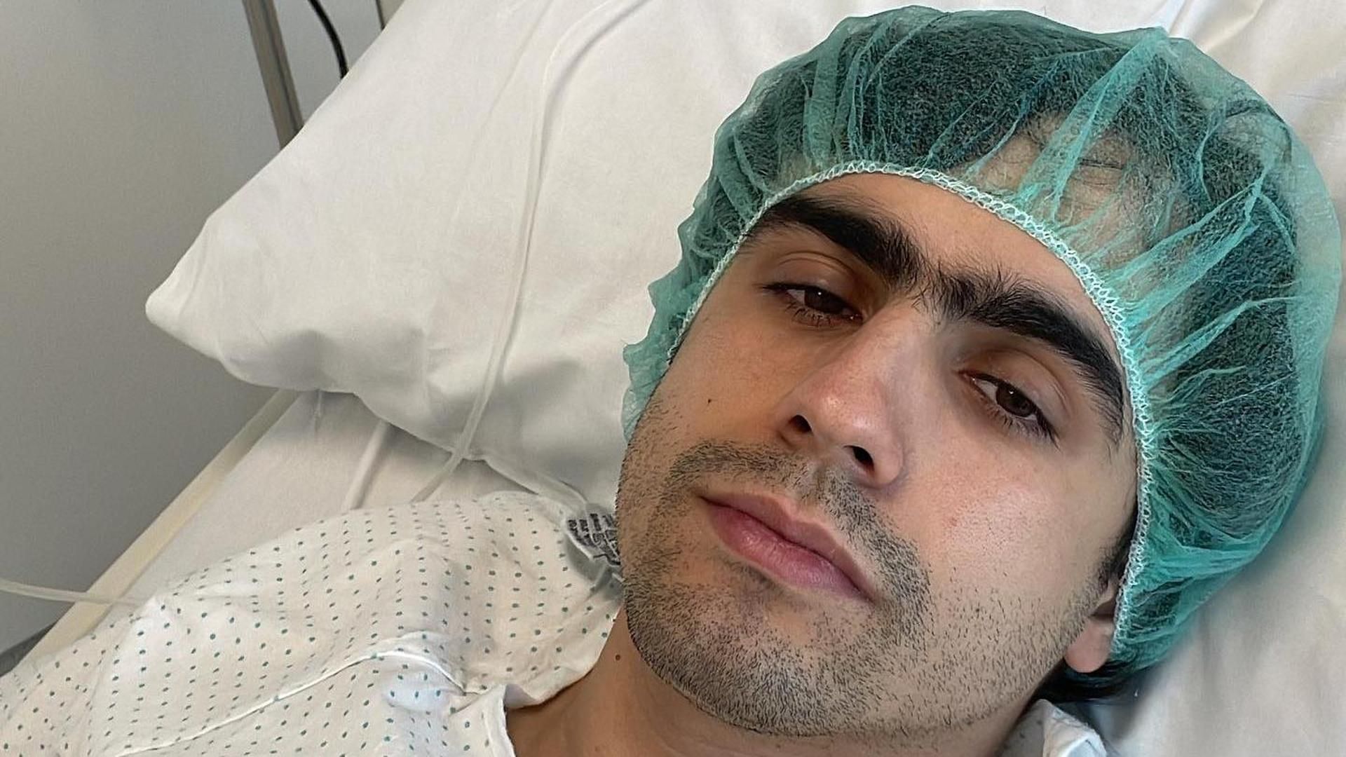 Diego Ibáñez en el hospital