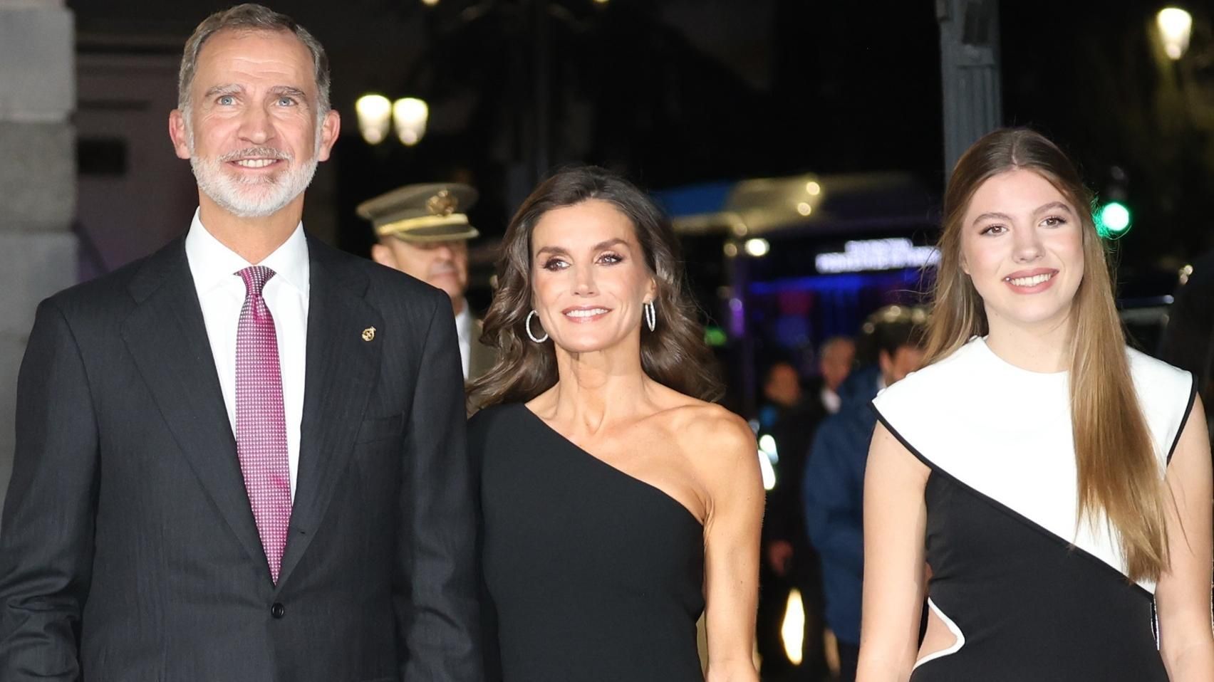 Los reyes Felipe y Letizia y la infanta Sofía