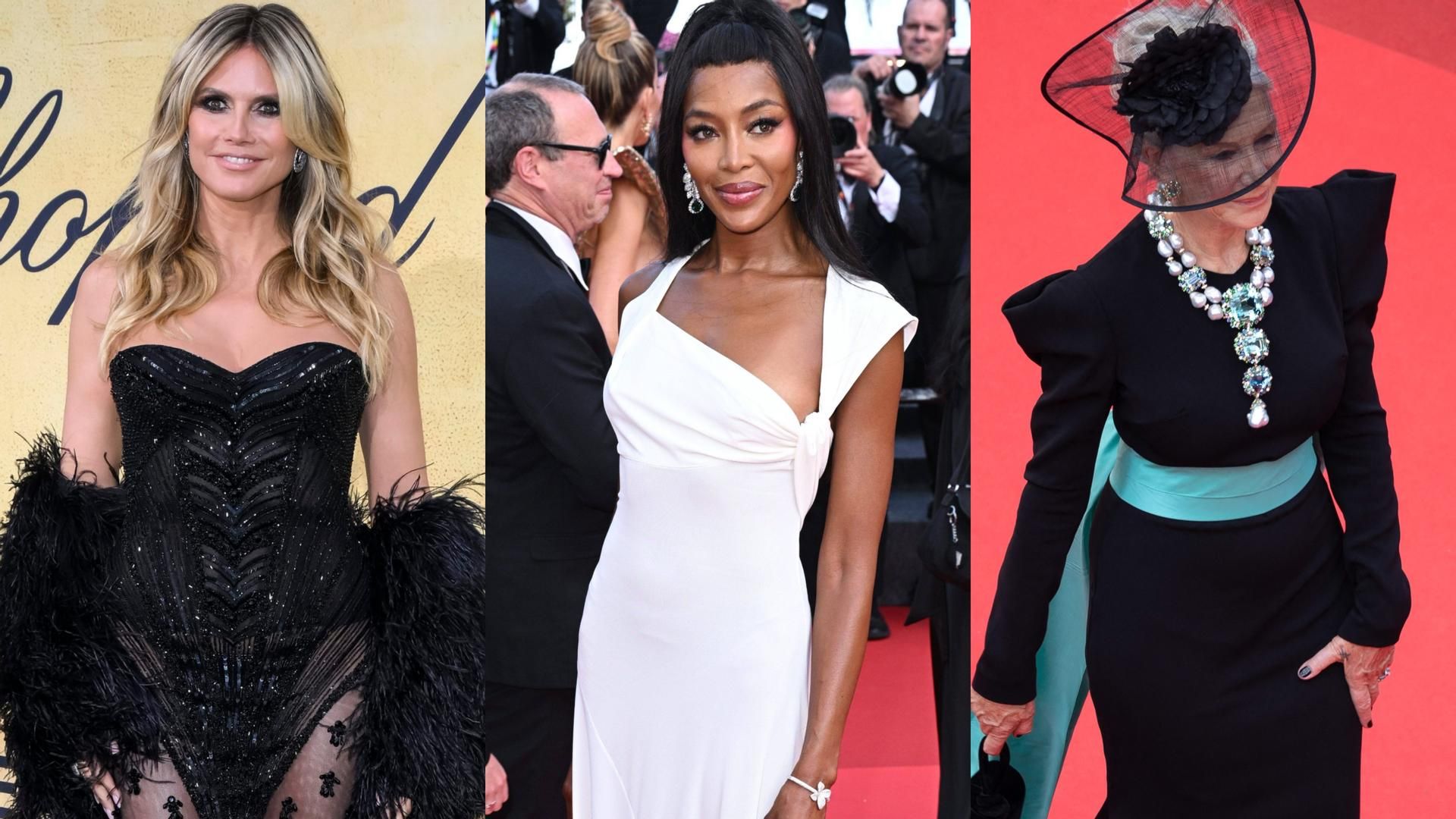 Heidi Klum, Naomi Campbell, en el Festival de Cannes