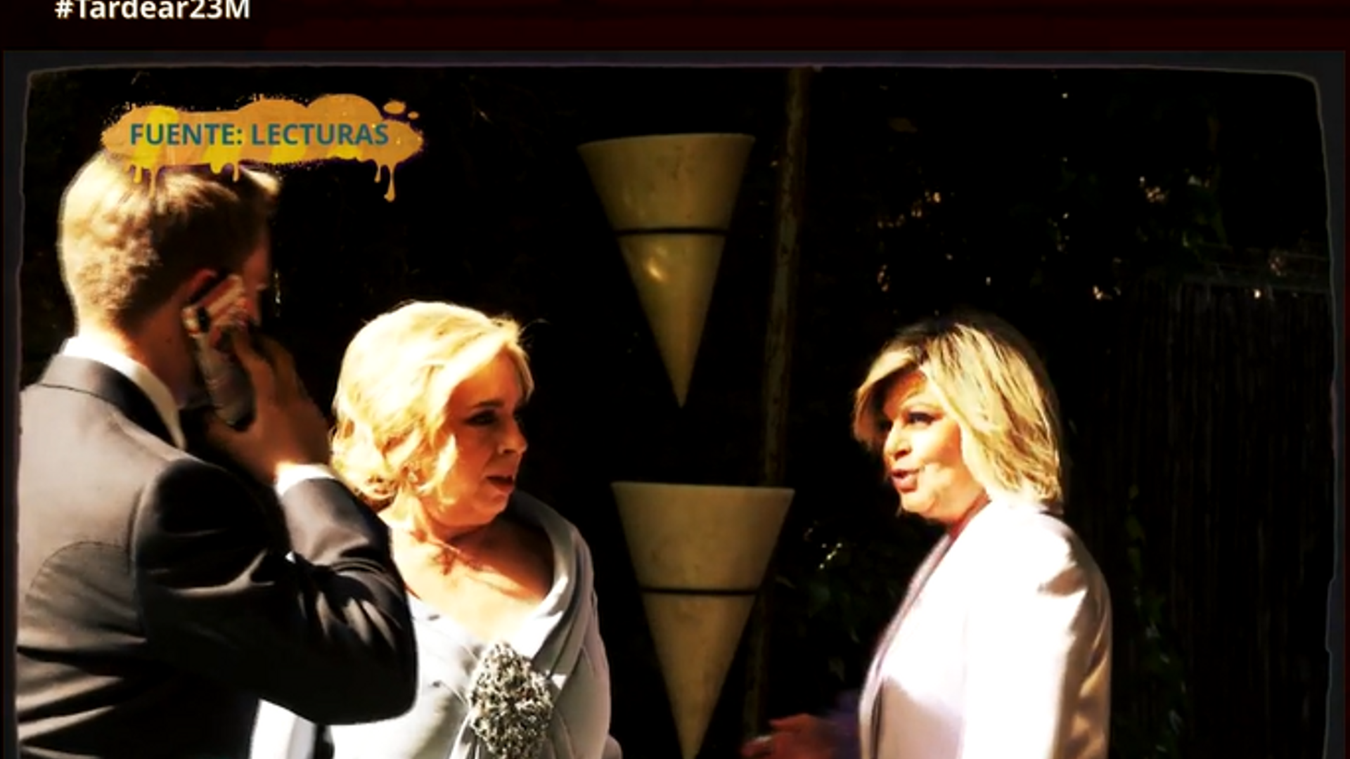 La llegada de los invitados a la boda de Almoguera y Paola