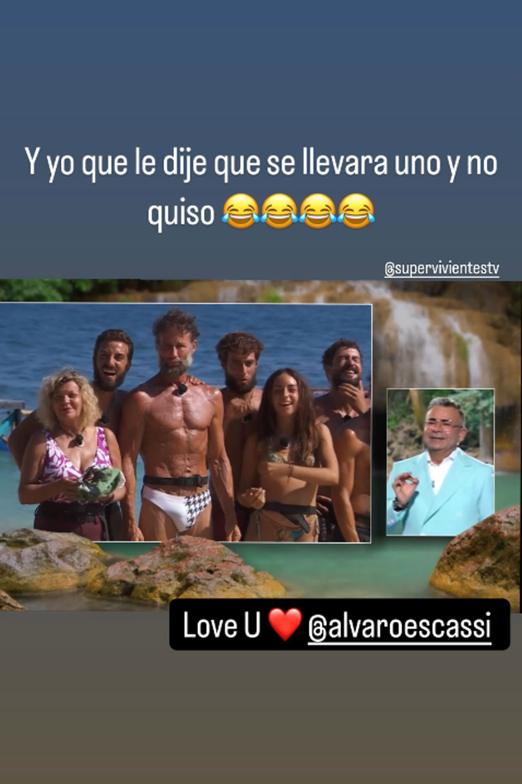 La reacción de Sheila a las imágenes de Escassi en bañador