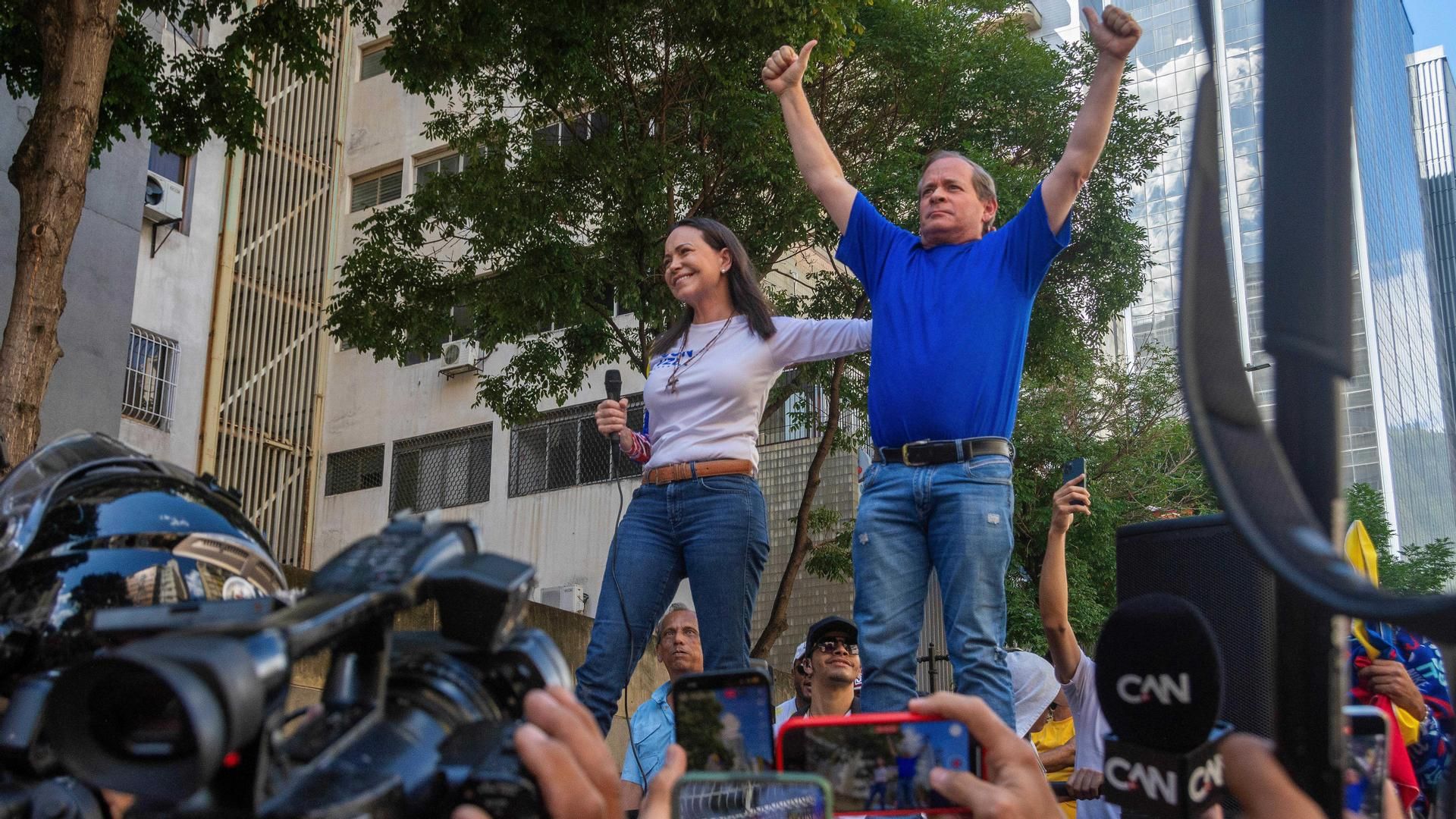 María Corina Machado denuncia el "secuestro" de numerosos dirigentes en Venezuela: "Esto es terrorismo de Estado"