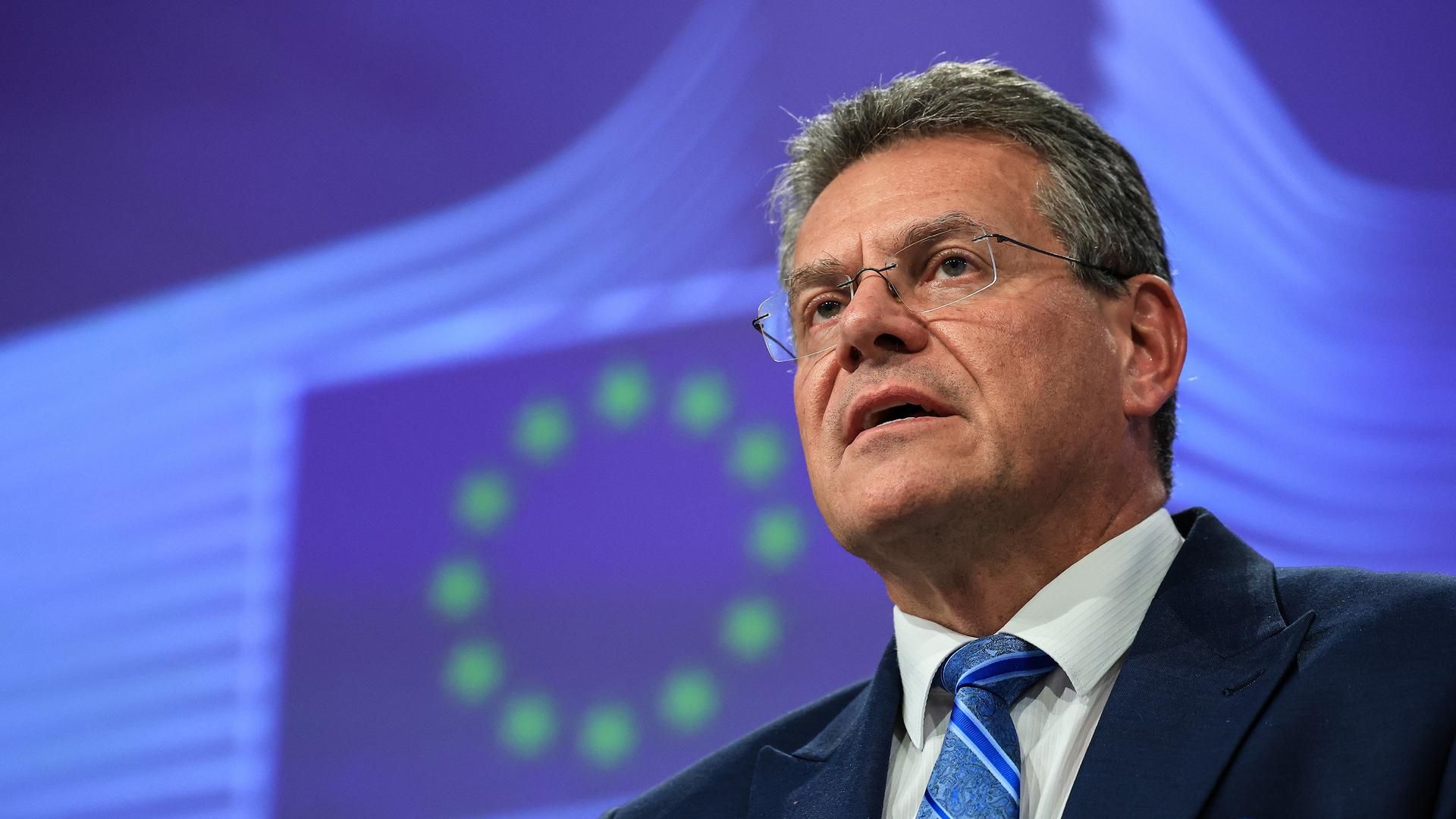 El comisario de Comercio de la UE, Maros Sefcovic: "El comercio entre la UE y Estados Unidos es inigualable y debe guiarse por el respeto mutuo"