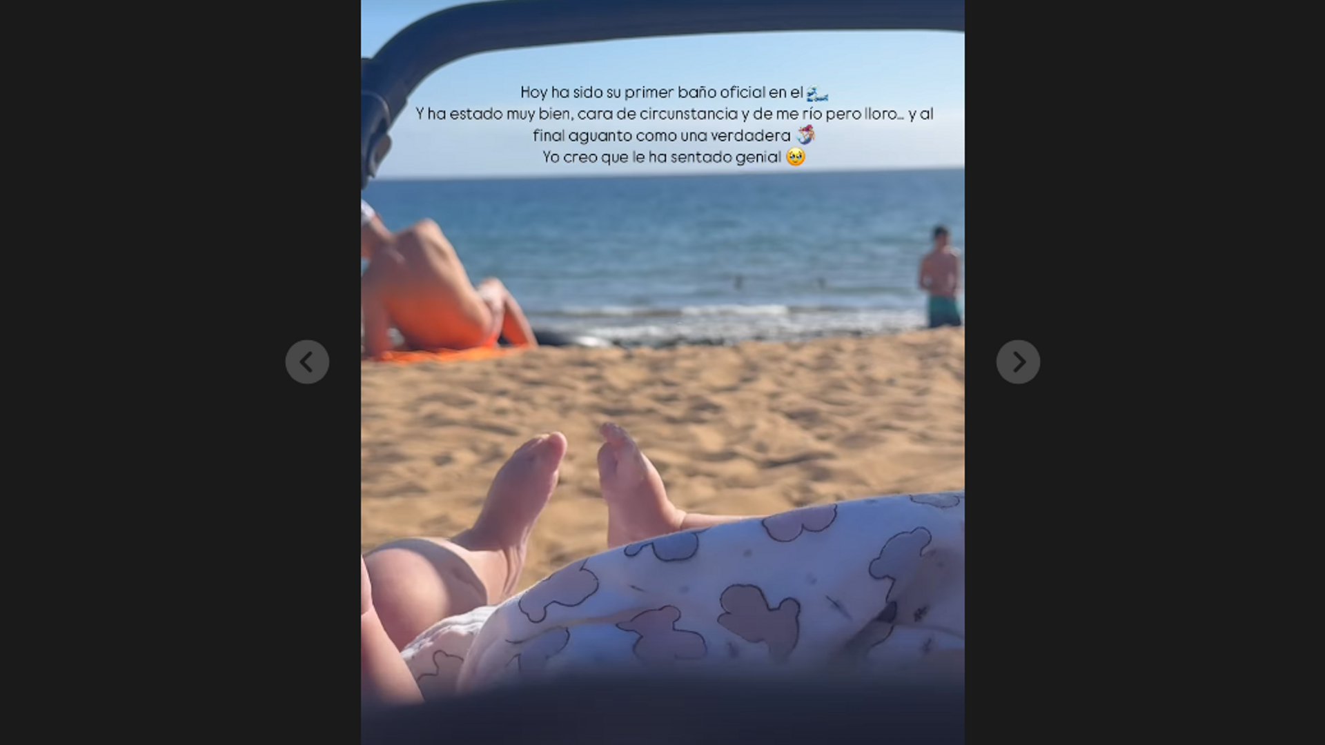 El primer baño de Alma en el mar