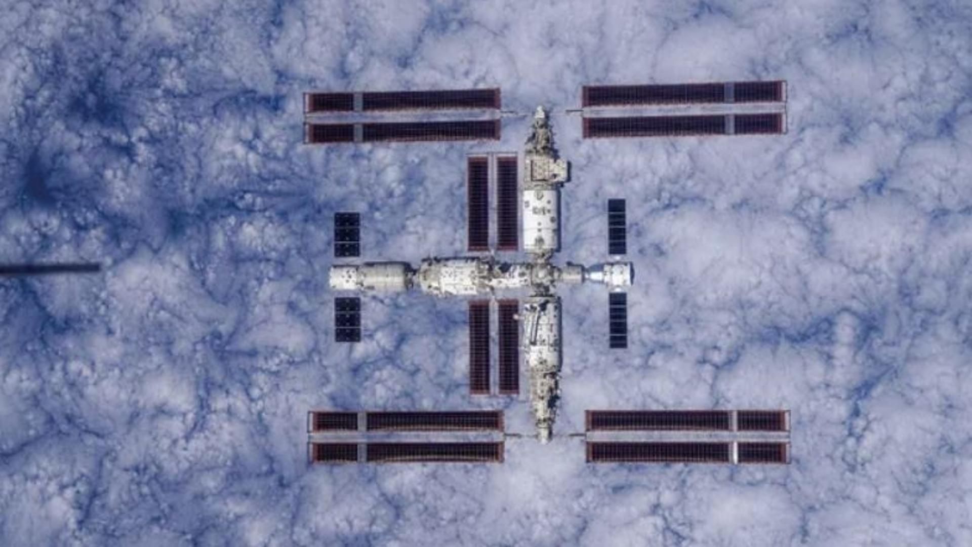 Estación espacial china Tiangong donde ha sido hallada la bacteria ‘Niallia tiangongensis’