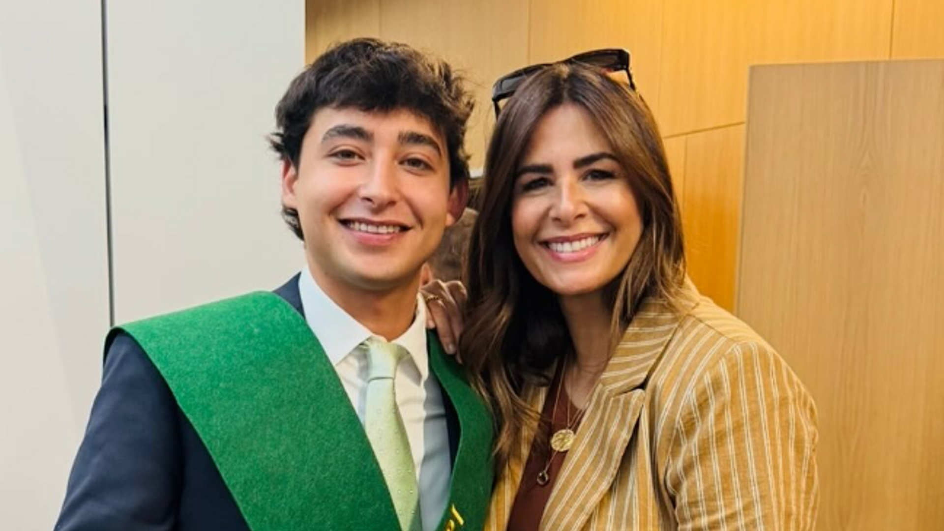 Nuria Roca y su hijo, Juan