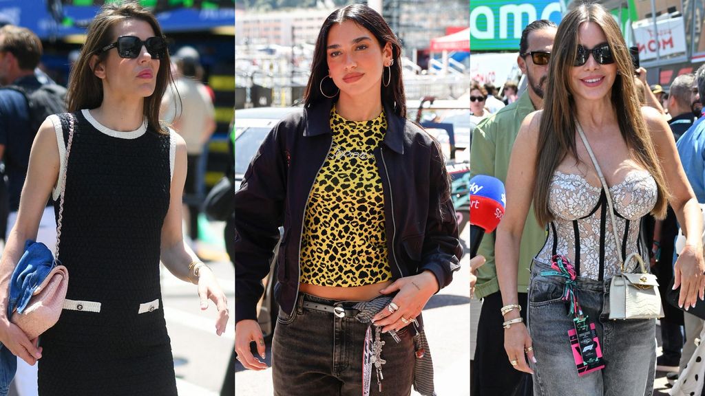 Carlota Casiraghi, Dua Lipa y Sofía Vergara, en un montaje de fotos