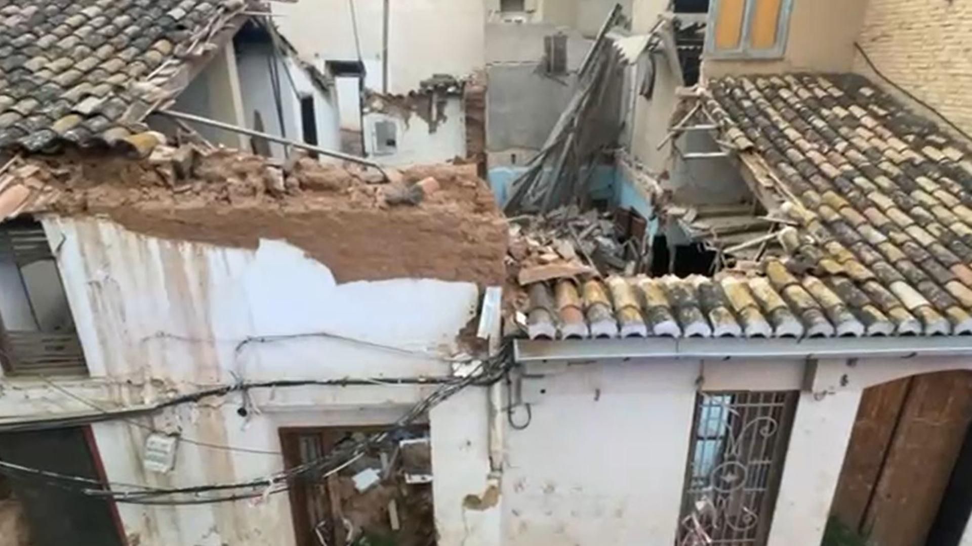 Casa derrumbada en Paiporta