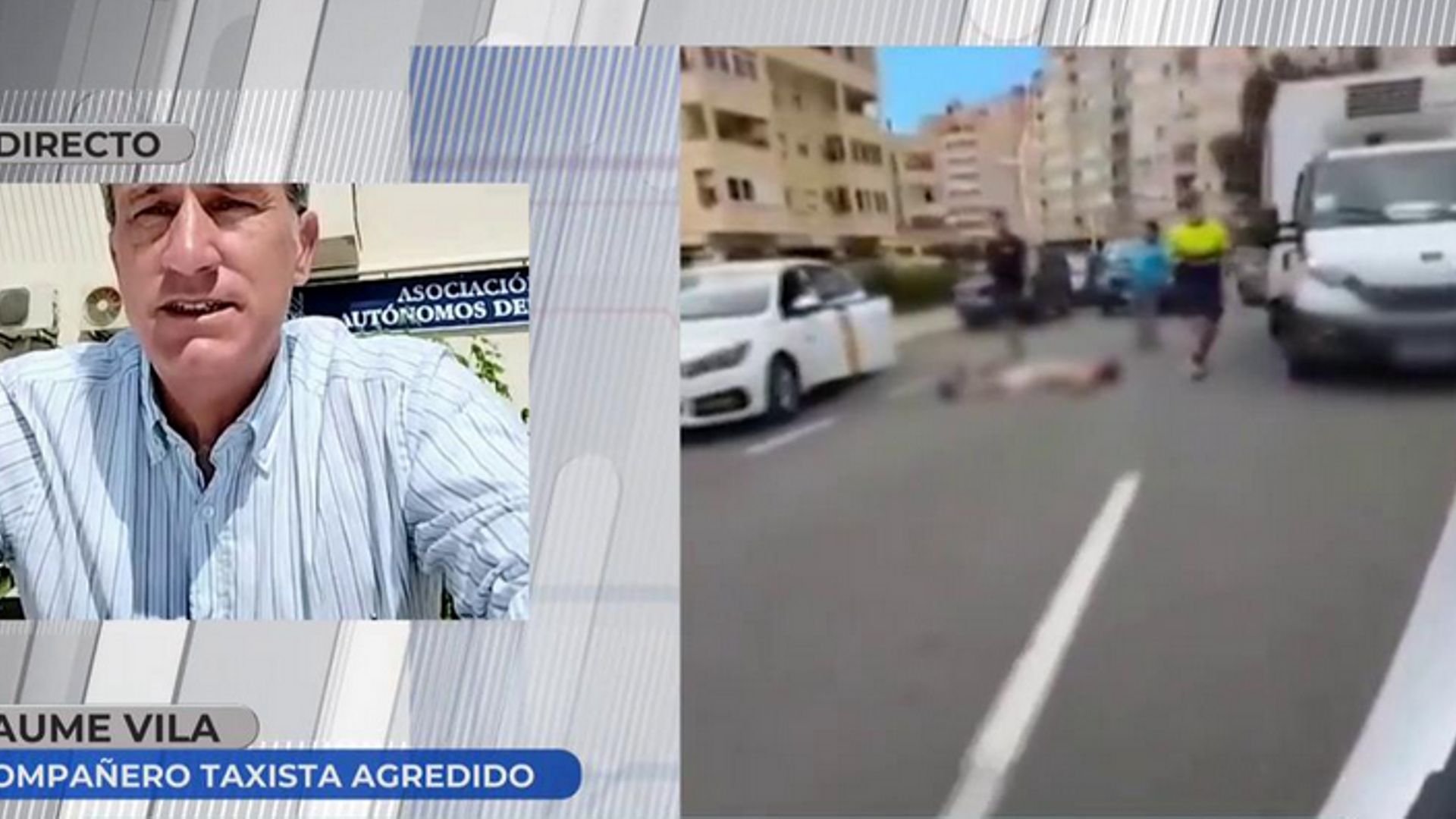 Jaume Vila, taxista y compañero del conductor agredido