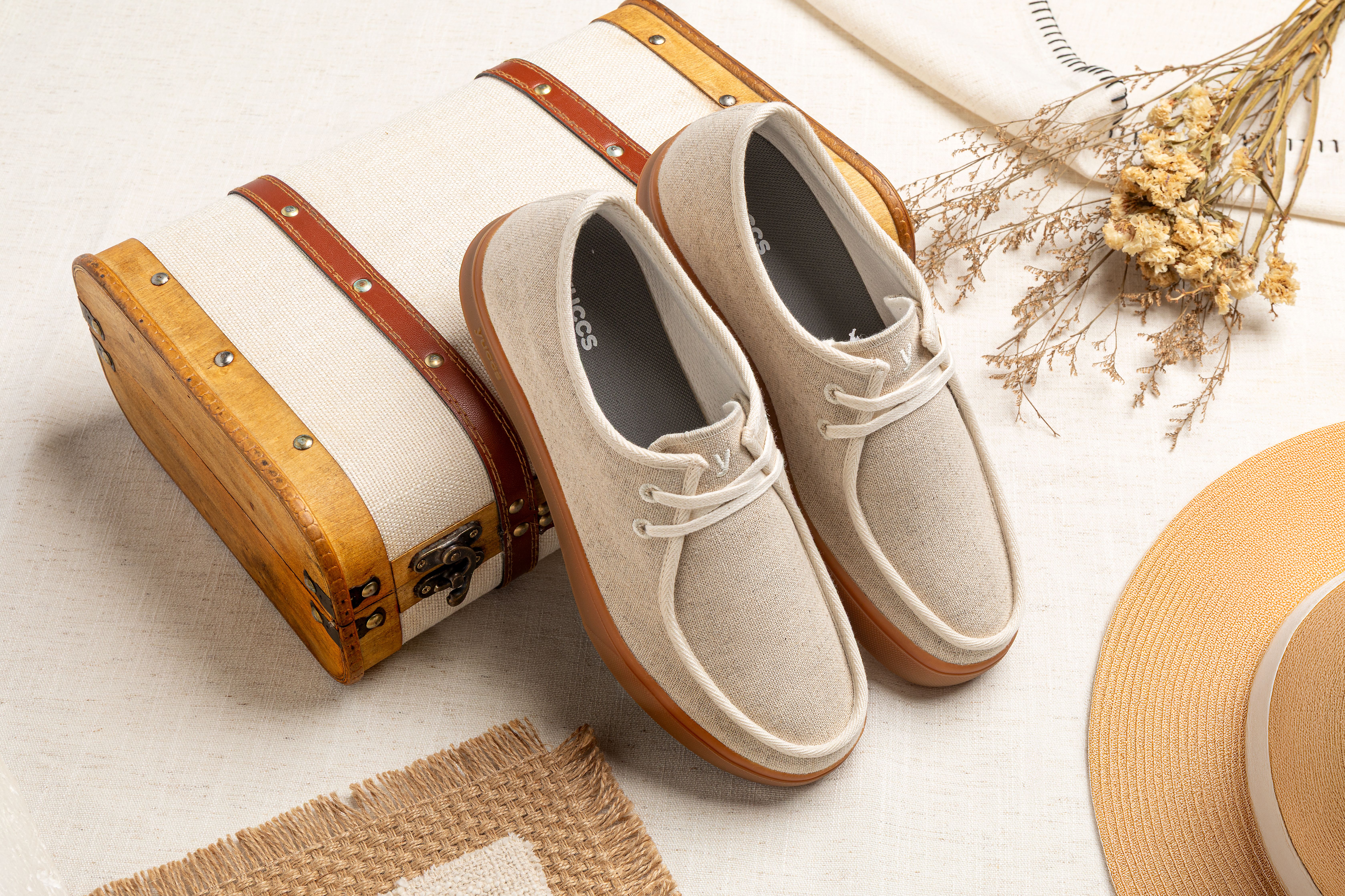 LINEN WALLABEE BEIGE BODEGON