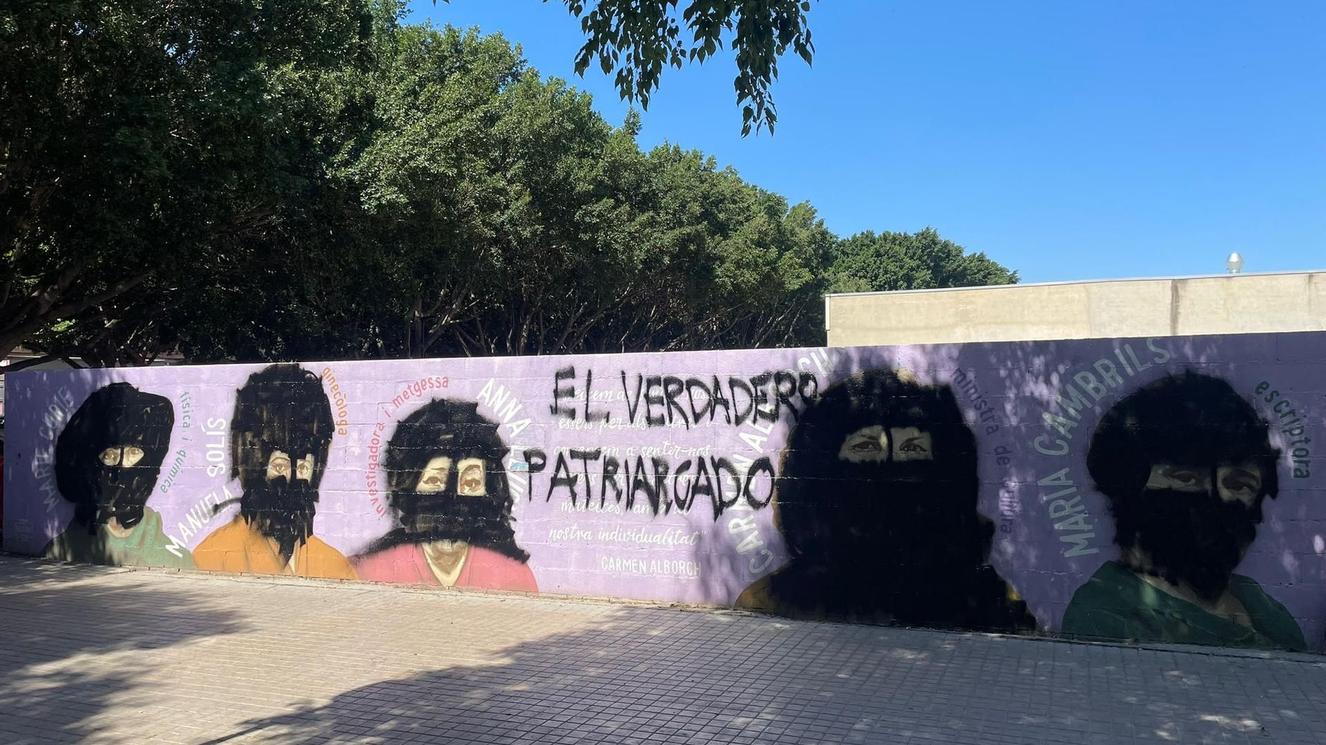 Mural vandalizado Mislata