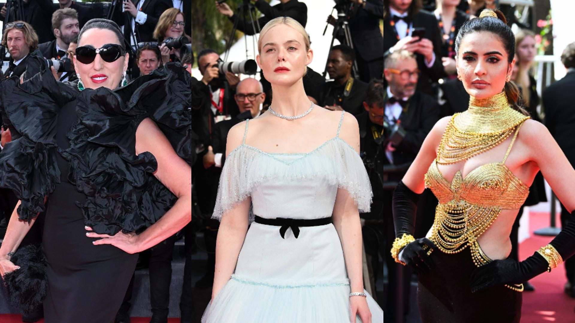 Rossy de Palma, Elle Fanning y Deepti Sadhwani