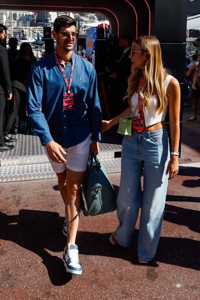 Thibaut Courtois y Mishel Gerzig